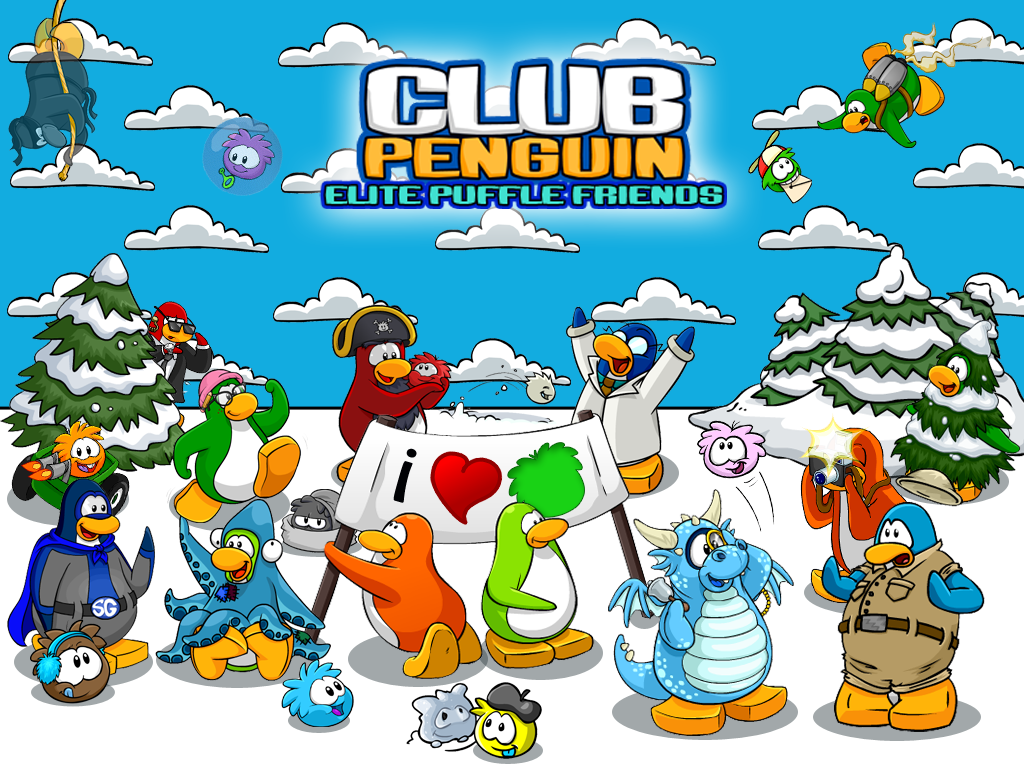 Wallpapers | Club Penguin Elite Puffle Friends