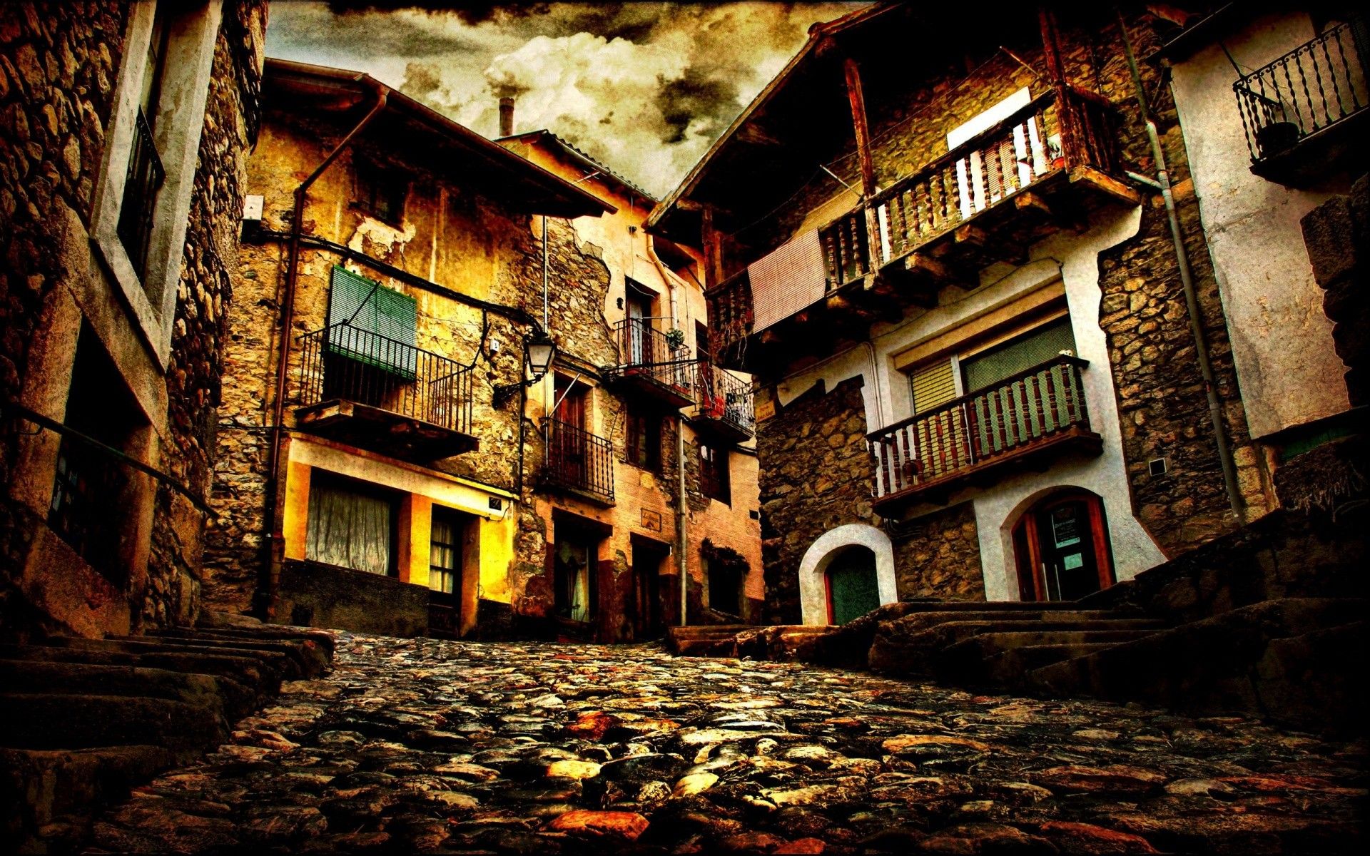 cityscapes old roads hdr photography house #bkTQ