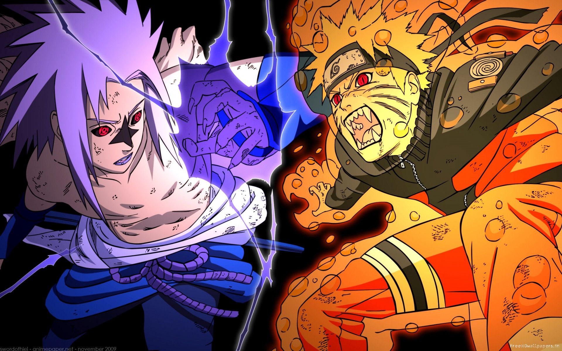 New Uzumaki Naruto vs Uchiha Sasuke Full Fight Wallpaper HD ...