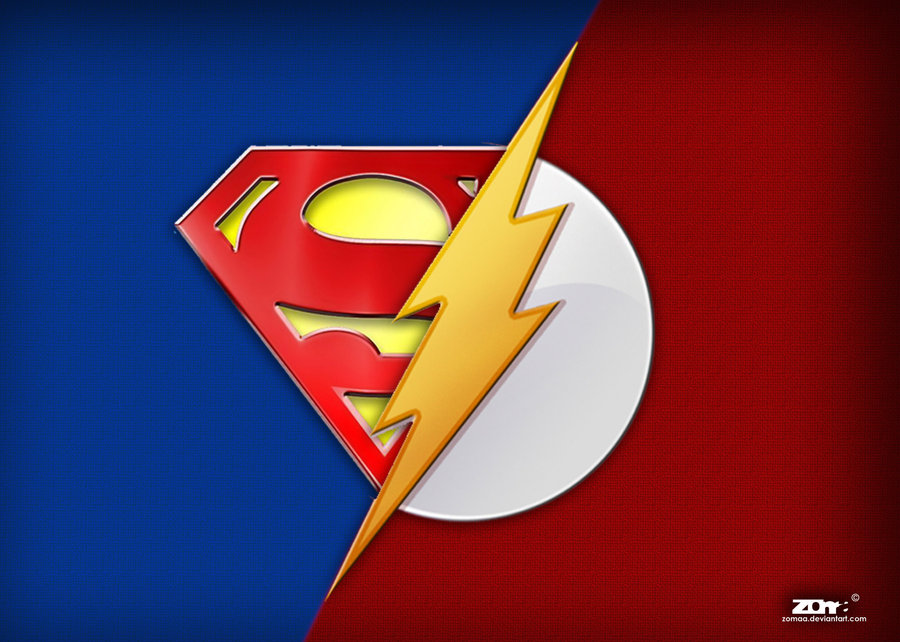 DeviantArt: More Like Superman and the flash logo by zomaa