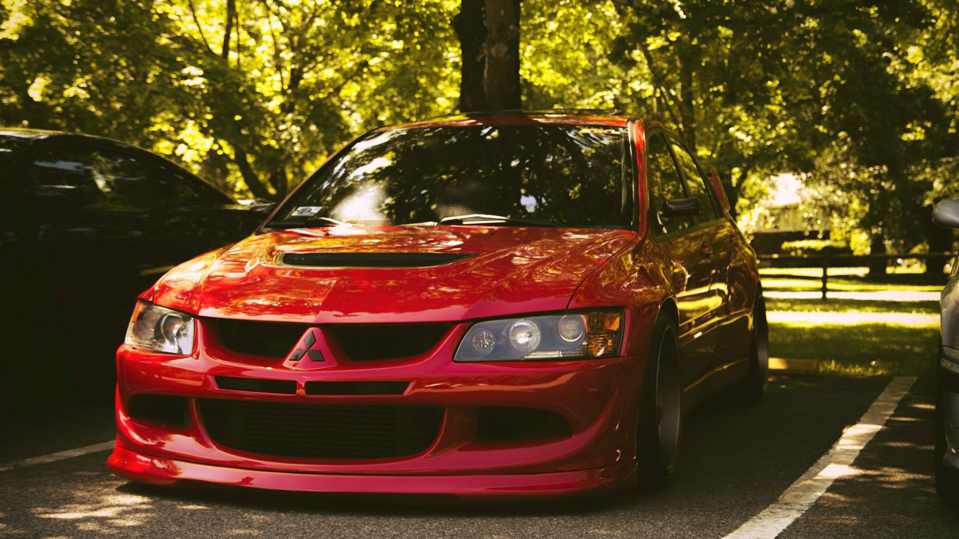 Red Mitsubishi Lancer Evolution IX wallpapers and images ...