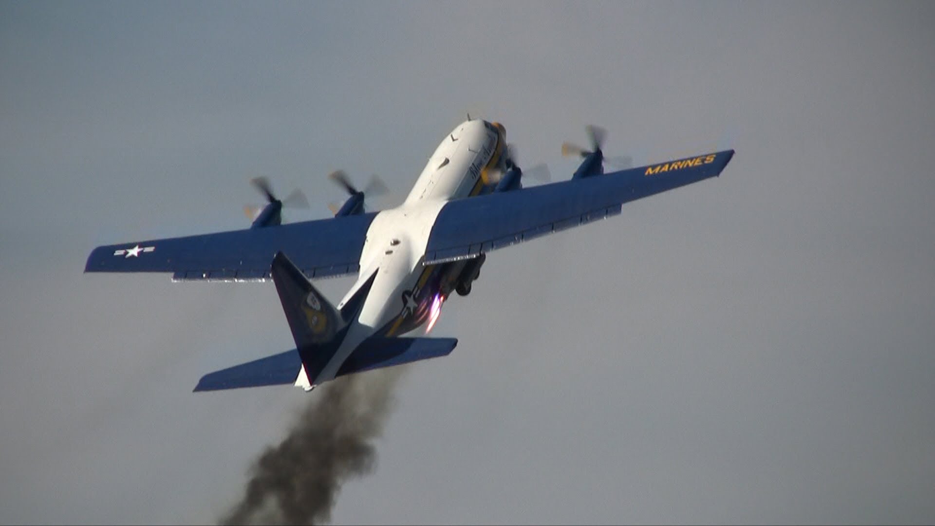 The Blue Angels Jet Assisted Fat Albert C-130 - YouTube