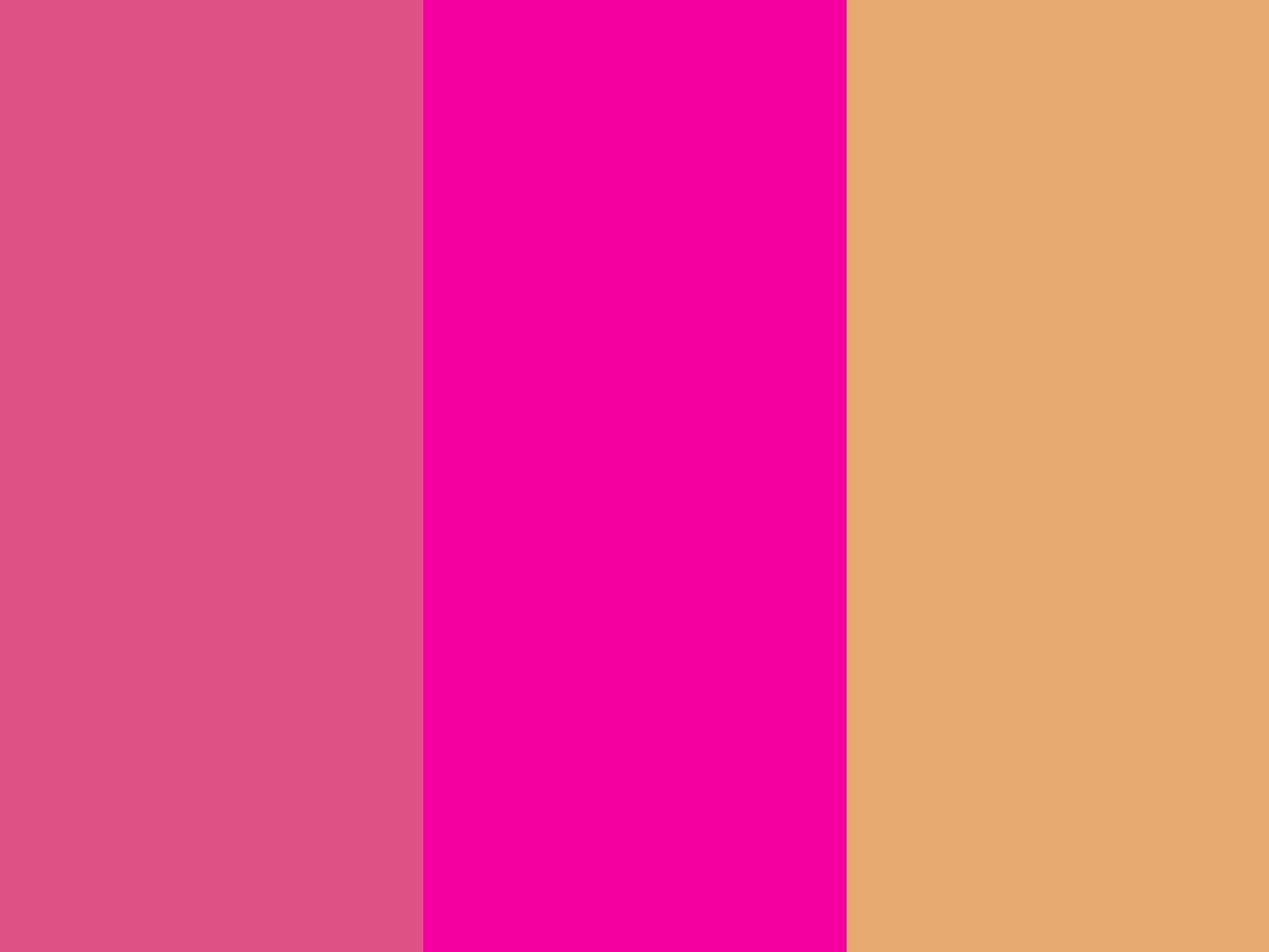 1400x1050 Fandango Pink, Fashion Fuchsia and Fawn Three Color ...