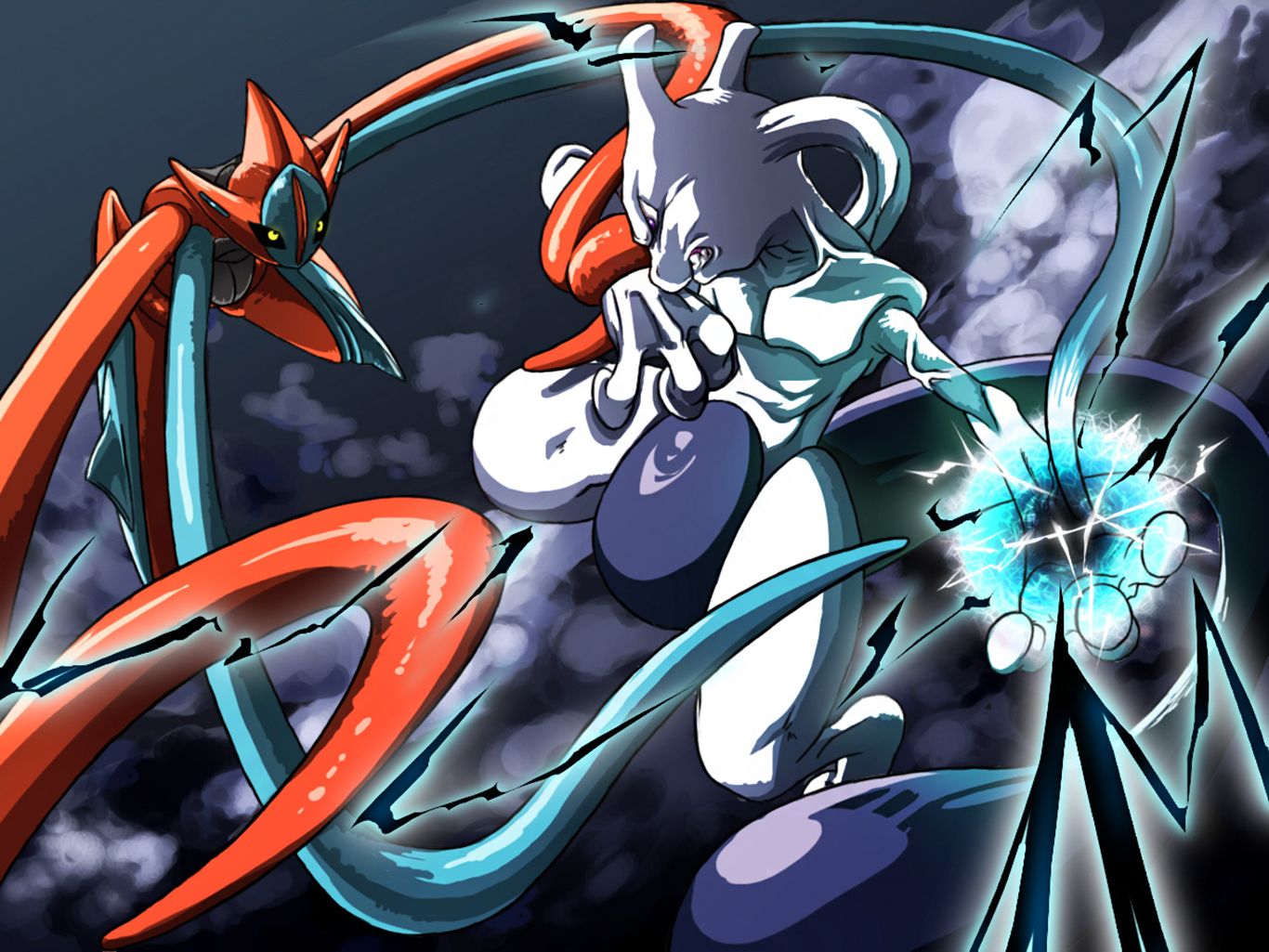 Mewtwo Vs Deoxys Computer Wallpapers, Desktop Backgrounds ...