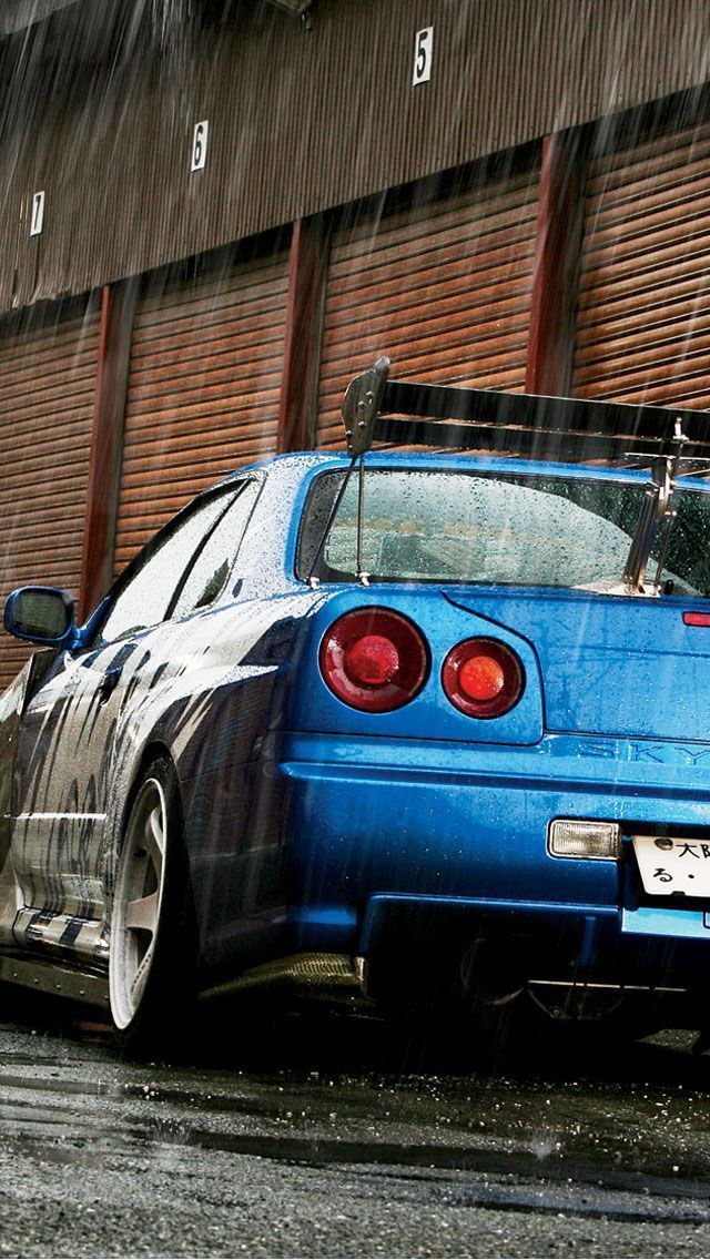 Nissan Skyline GT-R R34 iPhone5 wallpaper #iphonewallpaper #Nissan ...