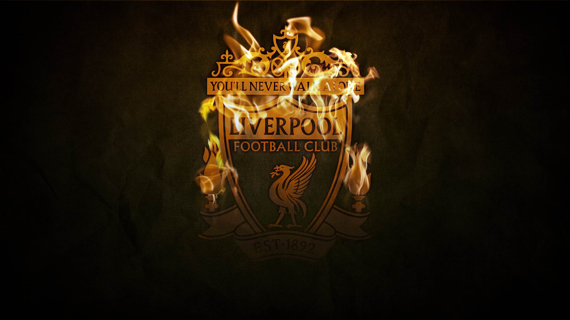 Liverpool Logo Badge Emblem Black and Fire Football Pics