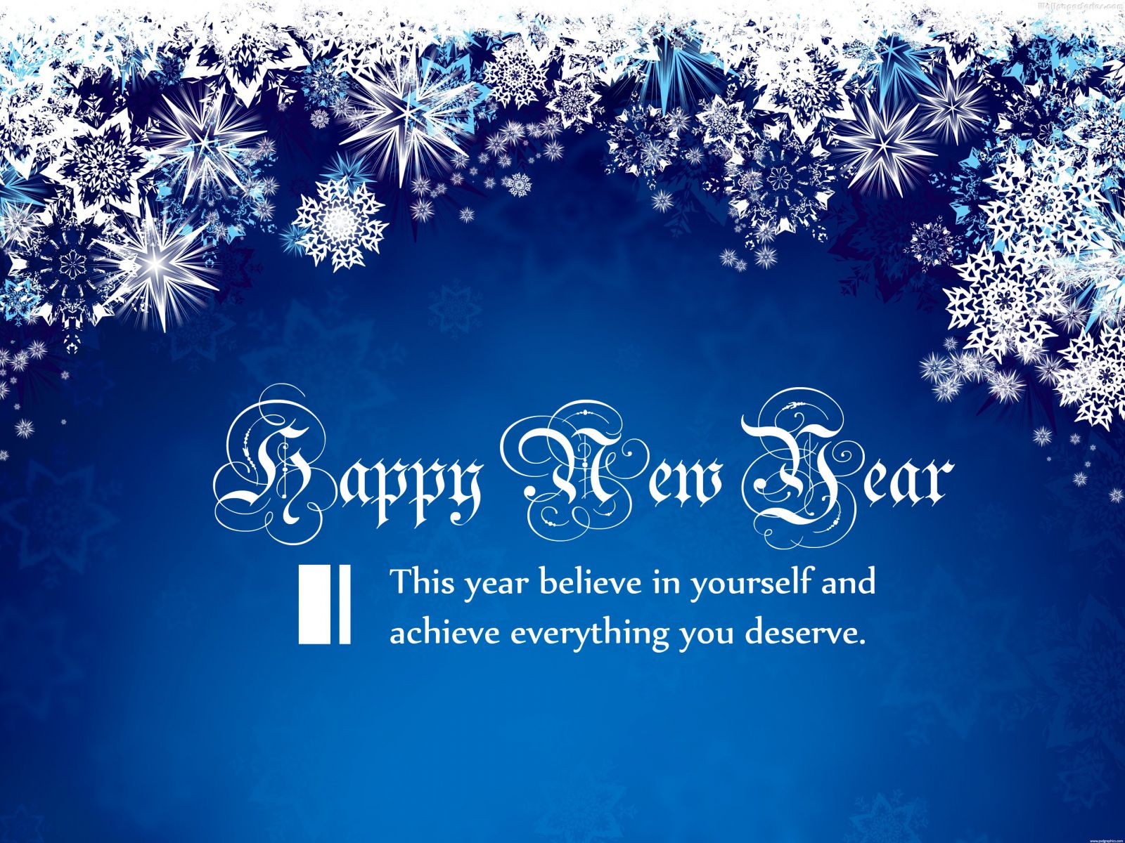 Royal Blue Snowflakes Background Wallpaper | HD Happy New Year ...