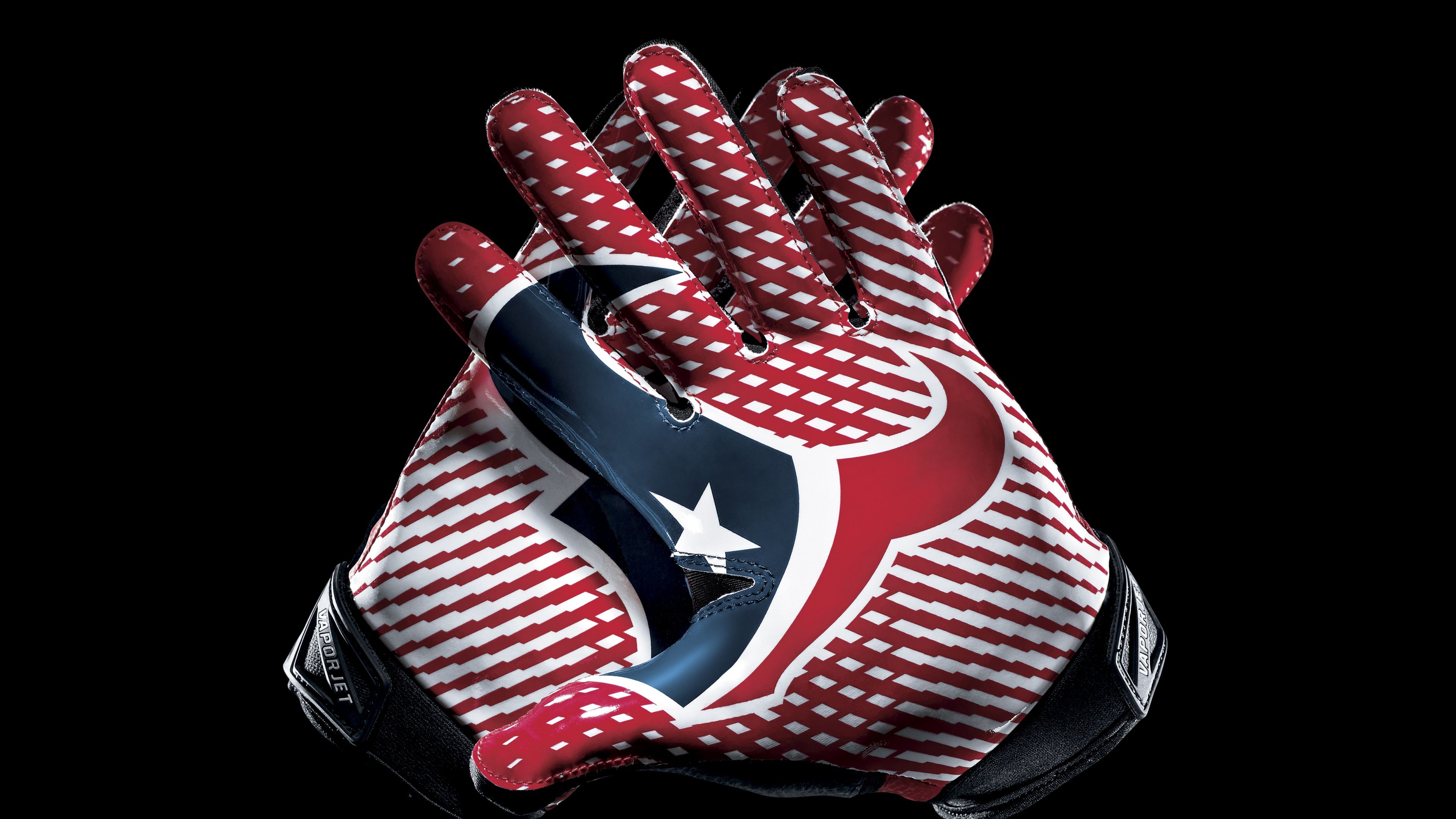 Download Wallpaper 3840x2160 Houston texans, Football, Logo, Hands