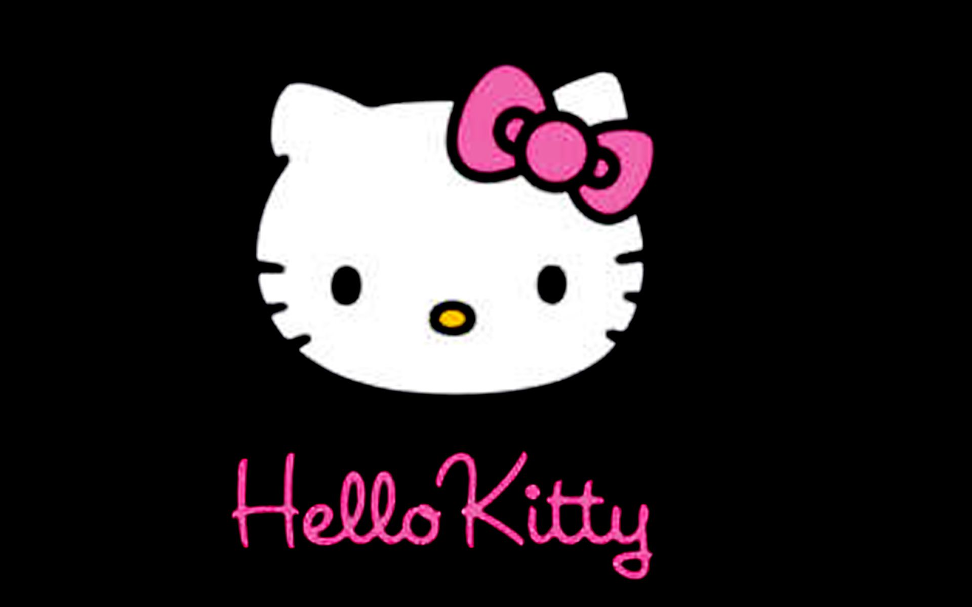 Download Hello Kitty Black Wallpaper 1920x1200 Full HD Backgrounds
