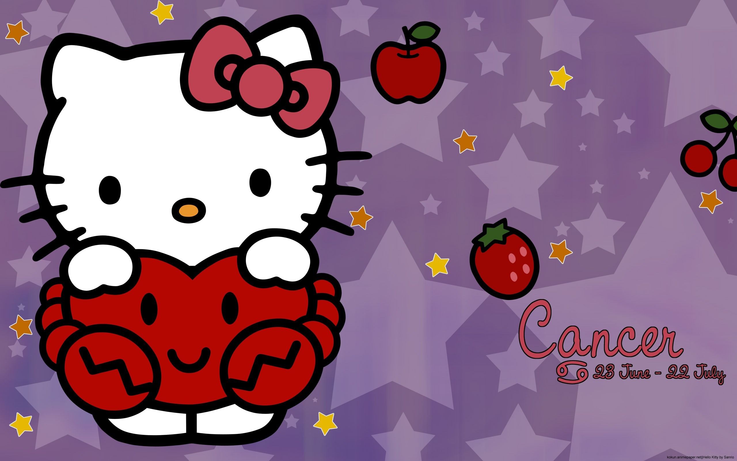 Hello Kitty Pink And Black Love Wallpaper Desktop Background ...
