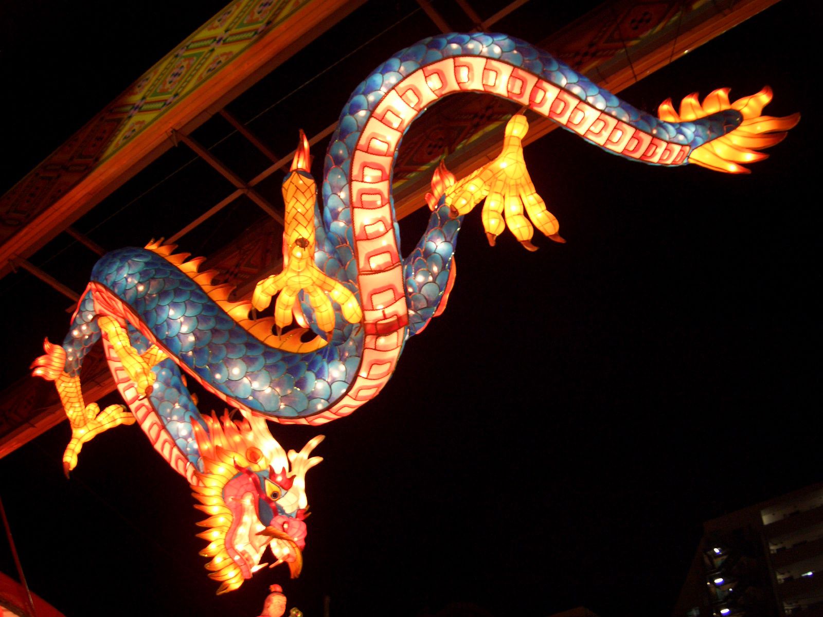 Japanese lantern lamp light asian oriental bokeh dragon fantasy f