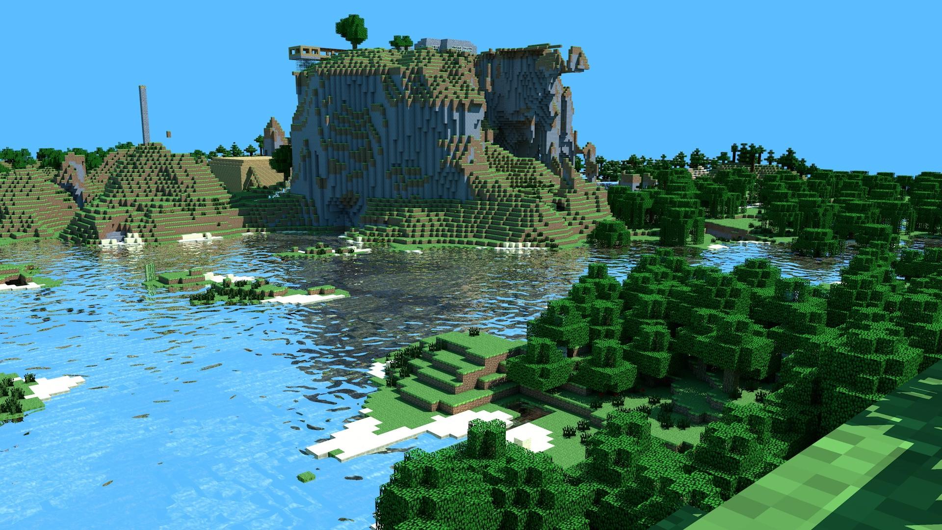 Minecraft Landscape HD Wallpaper | 1920x1080 | ID:36949
