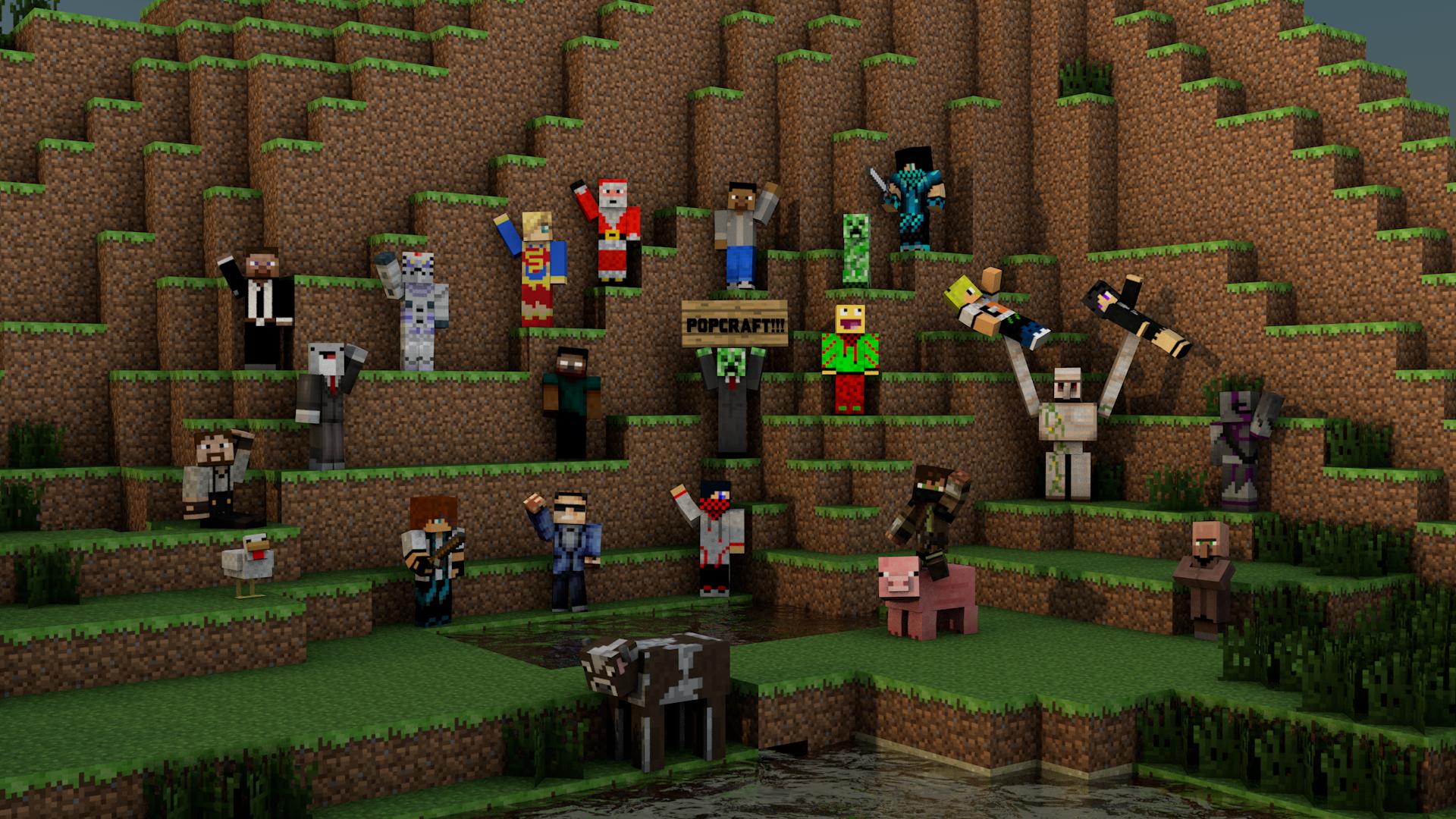 3d HD Minecraft Wallpapers Made With Cinema 4D And Photoshop CS6 ...
