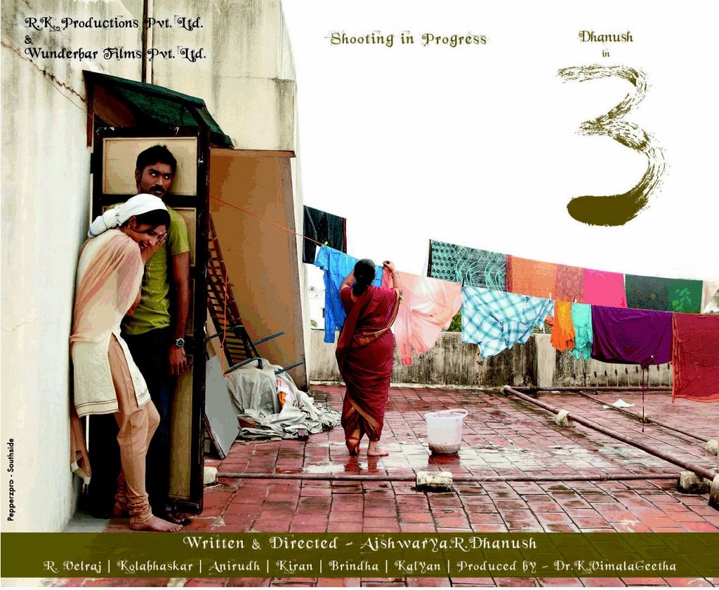 3 tamil Movie Wallpaper, 3 Poster, 1024x768 Wallpaper 54836