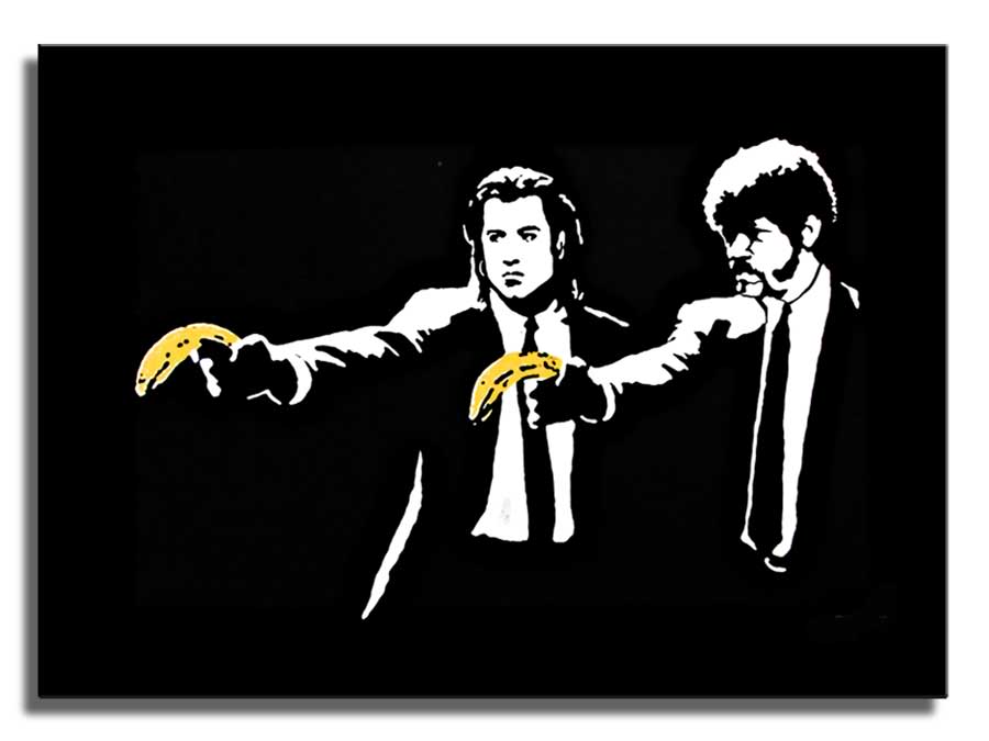 Aliexpress.com : Buy Free shipment Pulp Fiction Banksy Background ...