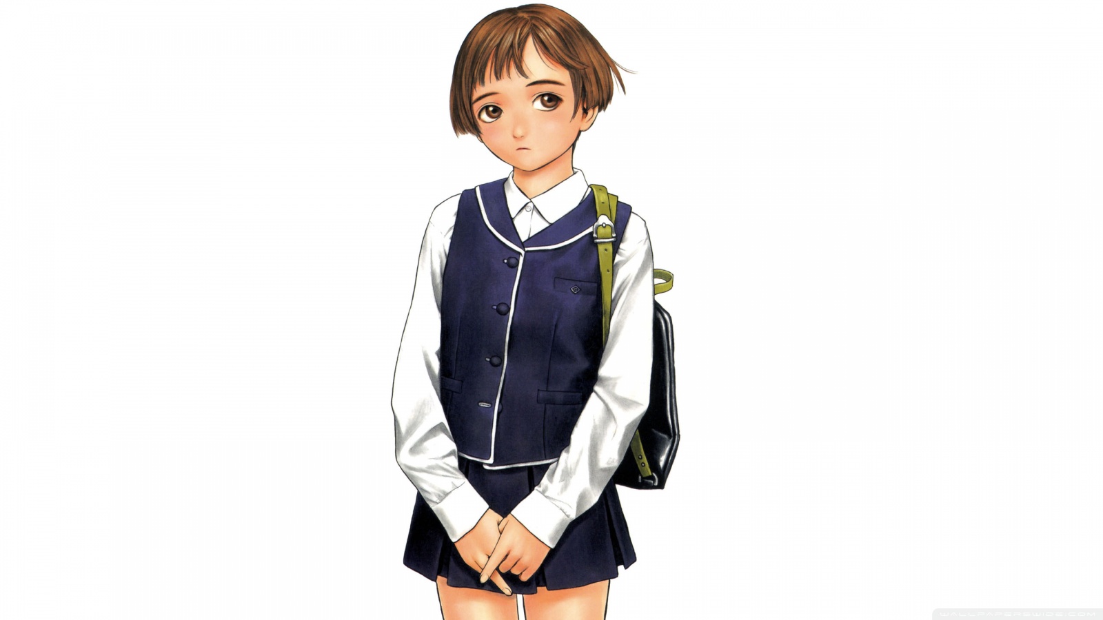 Anime School Girl HD desktop wallpaper High Definition