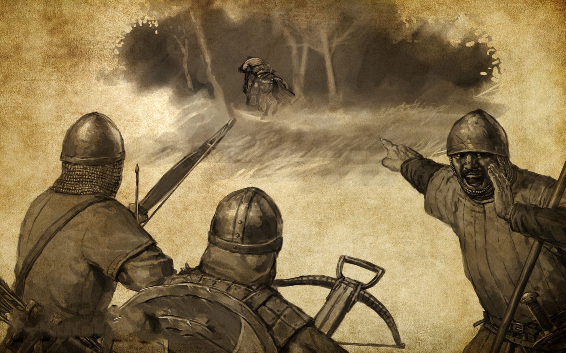 Soldiers archers mount&blade artwork medieval wallpaper ...