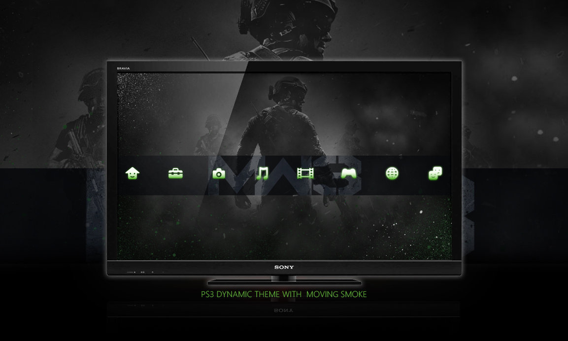 Call Of Duty MW3 PS3 Back Dynamic Theme by DesignsByTopher