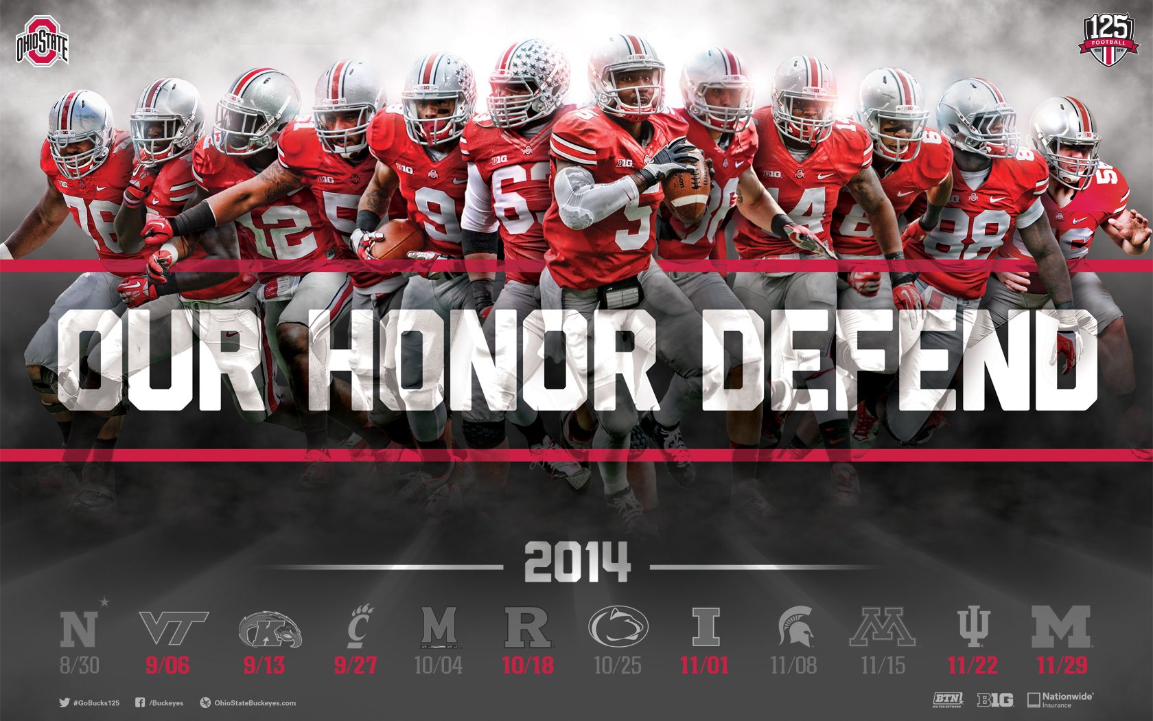 Download The Ohio State Football 2014 Schedule Poster for Printing ...