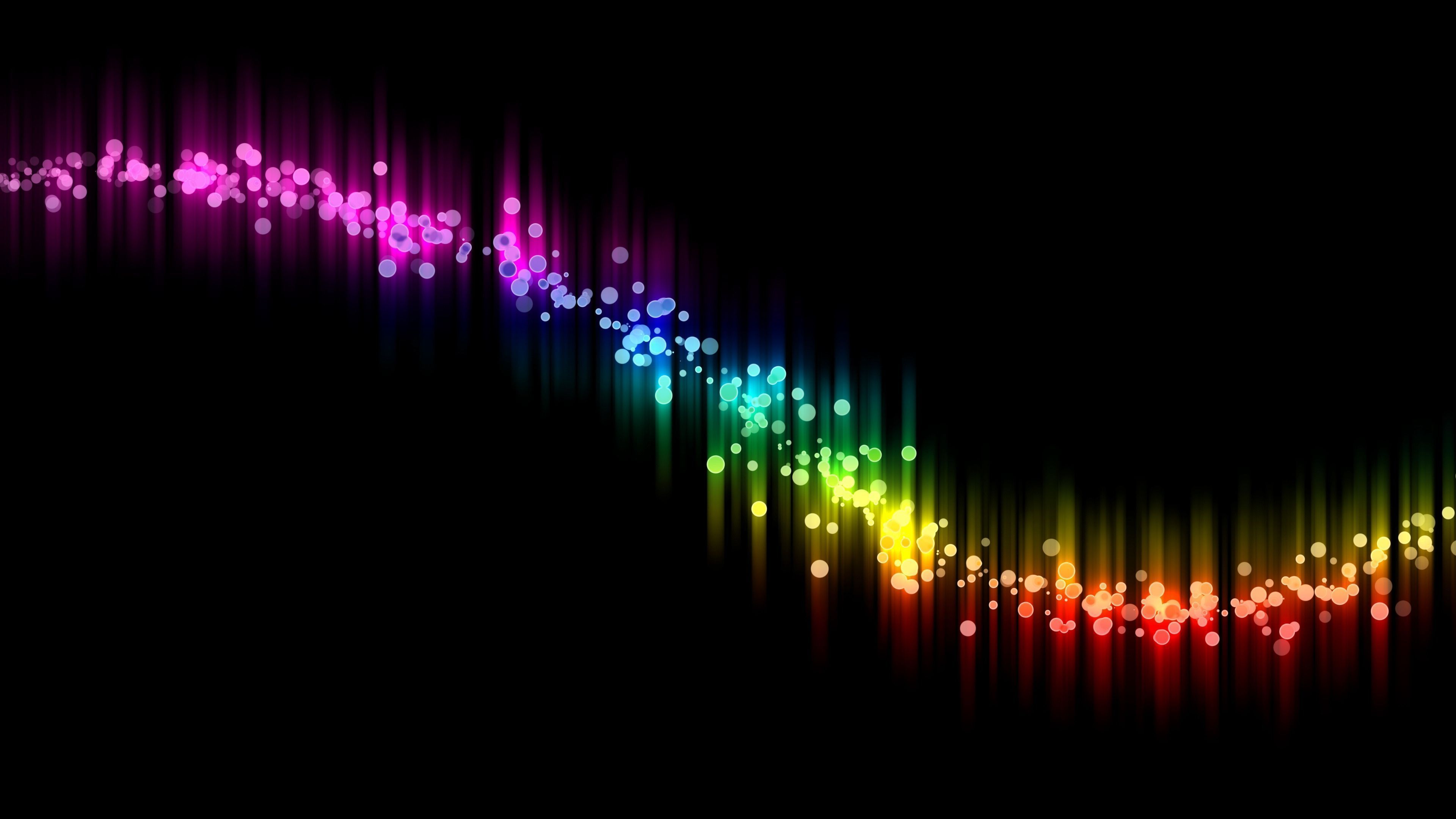 Download Wallpaper 3840x2160 Abstract, Black, Colorful, Curve 4K ...