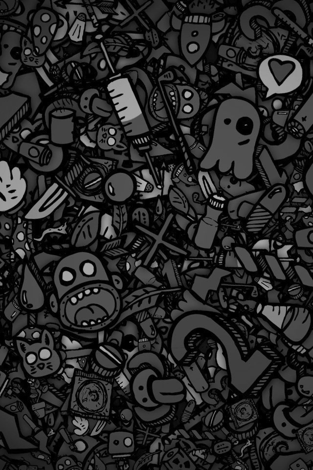 Black And White Cartoon Wallpapers Group (58+)