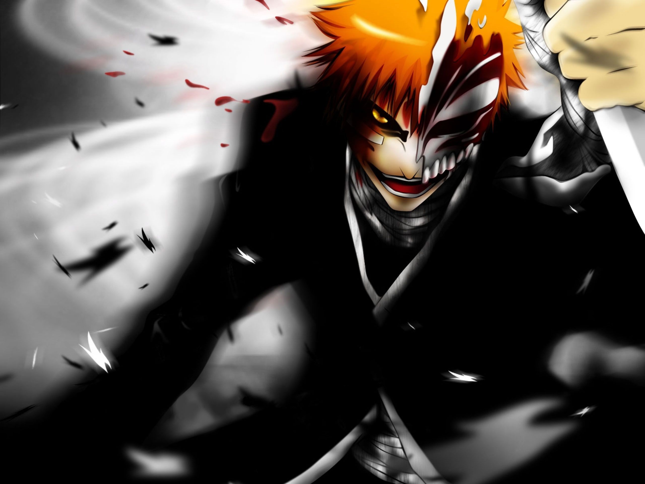 Ichigo with Hollow Mask in Action - 2560x1920 - Wallpaper #2406 on ...