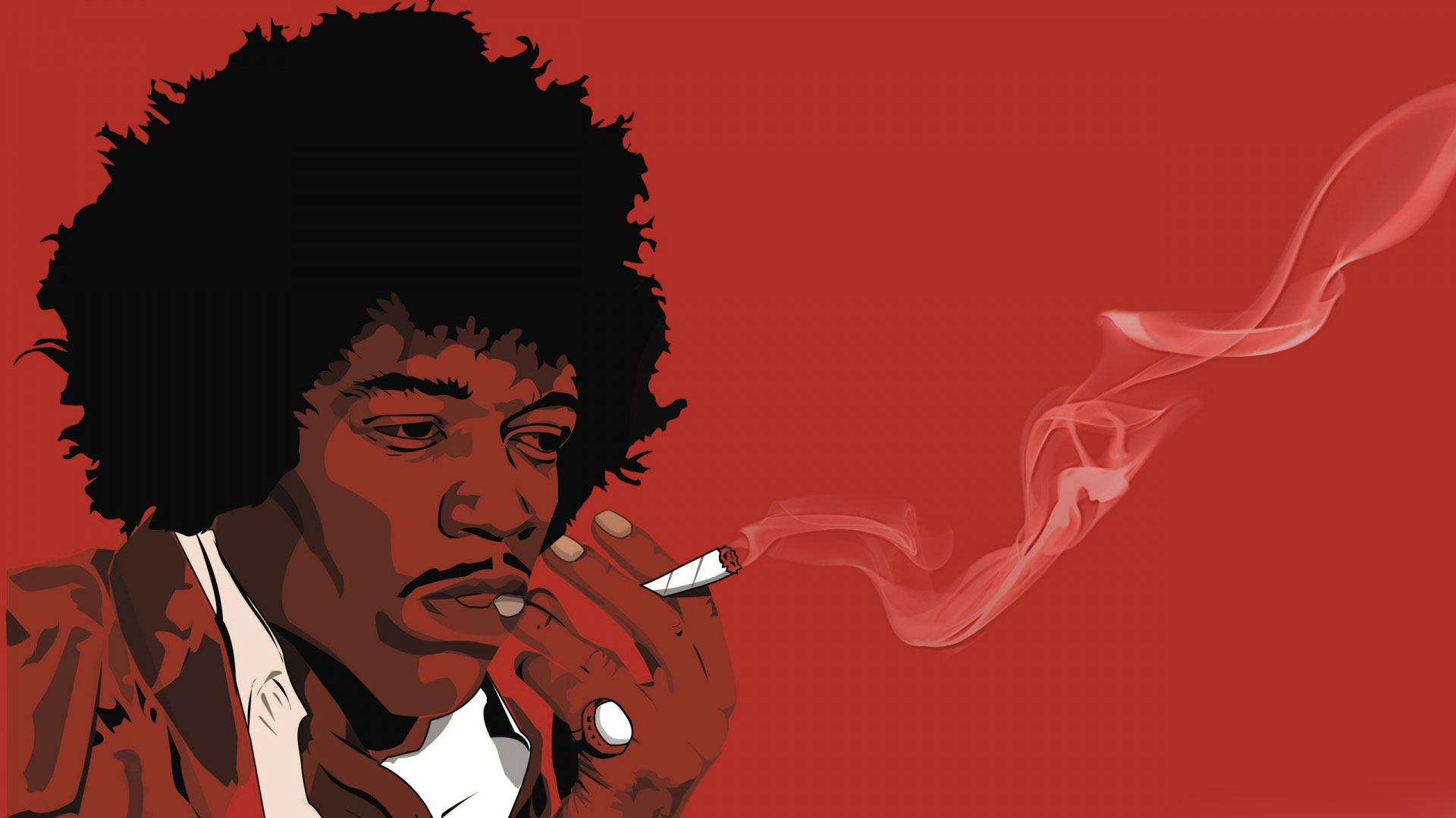 Jimi Hendrix red background | Music pictures | Rock wallpaper ...