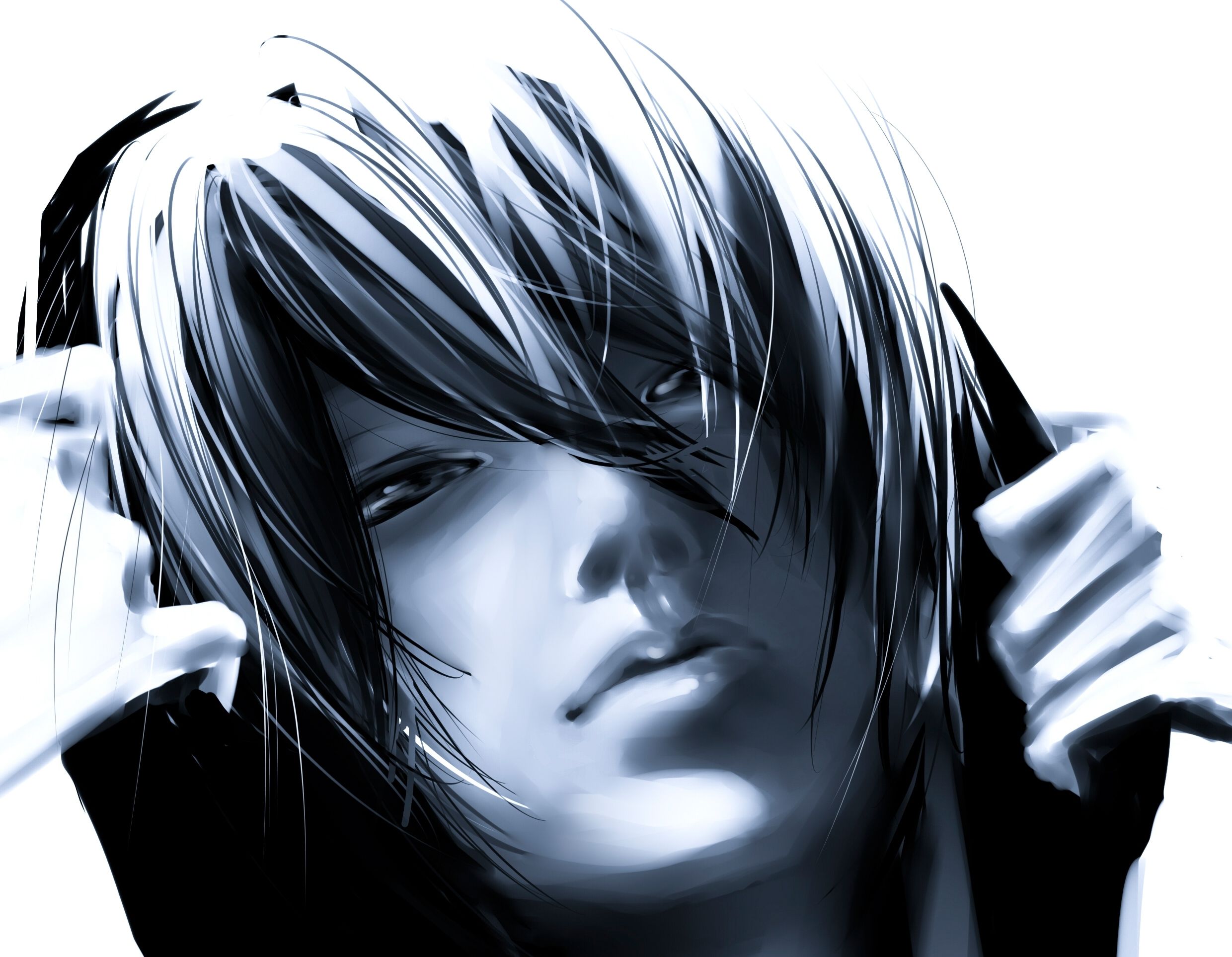 Black White Face Anime Wallpapers HD