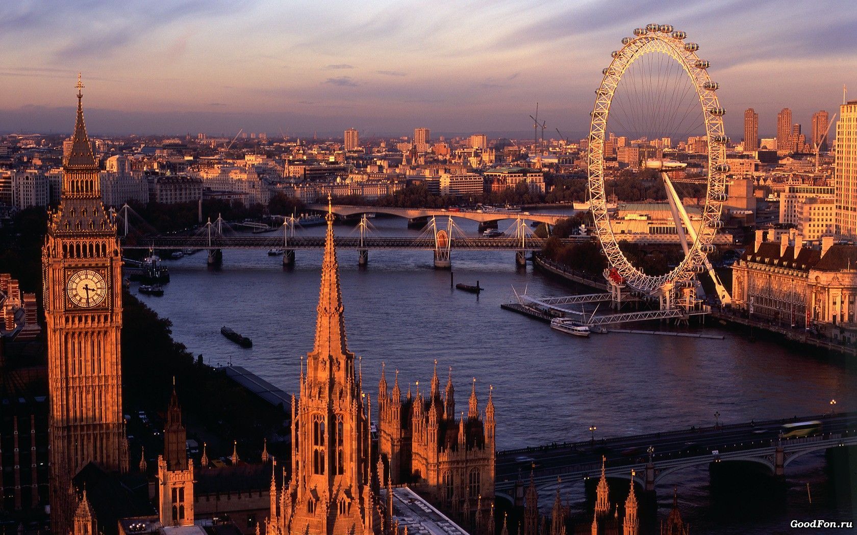 Big ben london eye cityscapes city skyline landscapes