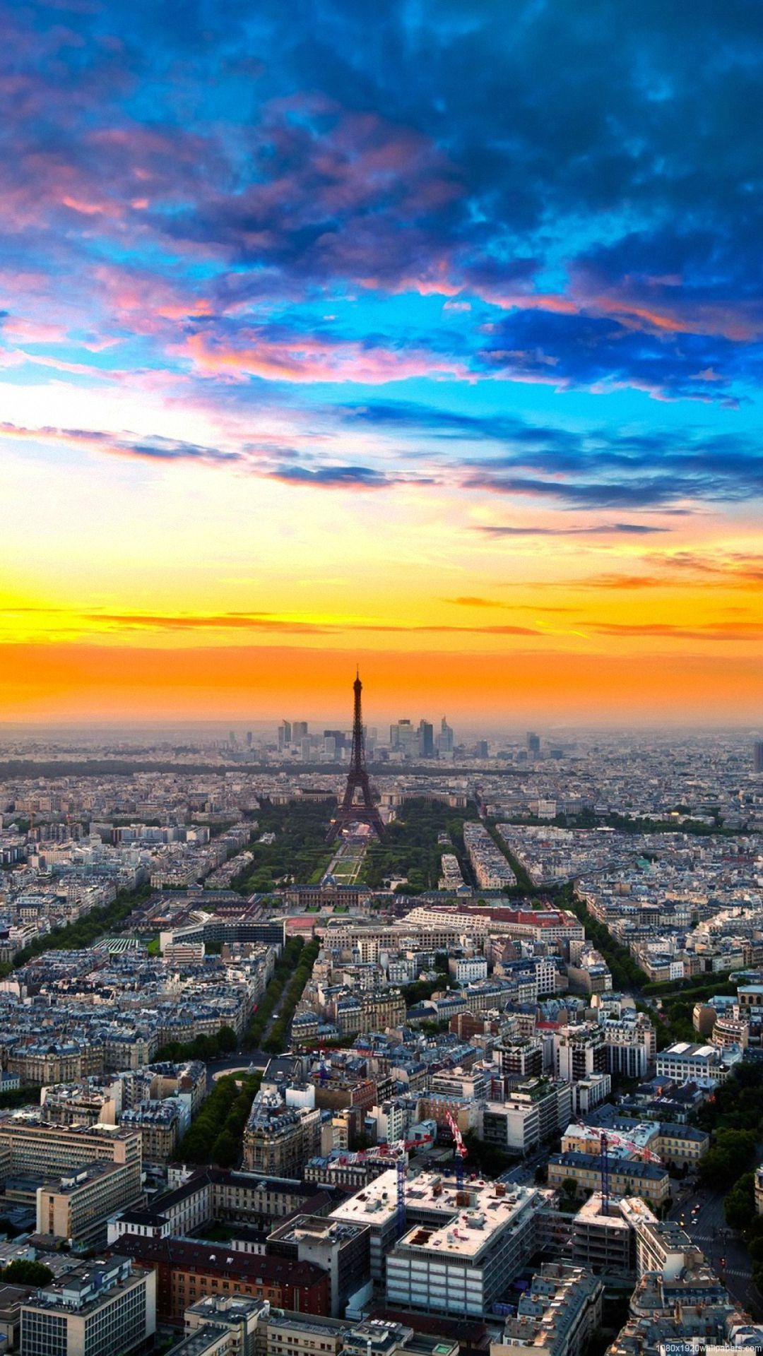1080x1920 Sky Paris France City Wallpapers HD
