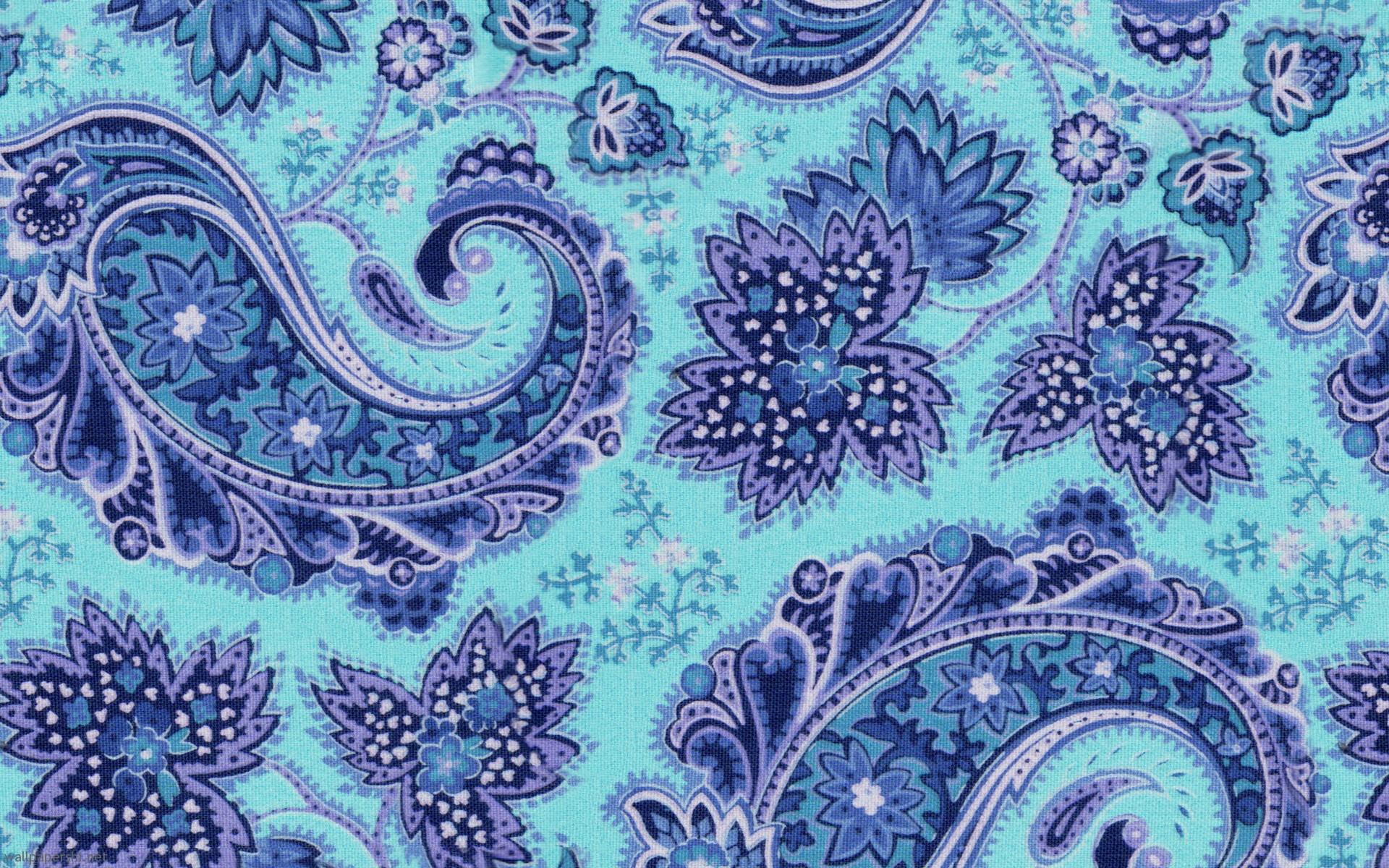 Indian Blue Texture Pattern Wallpaper