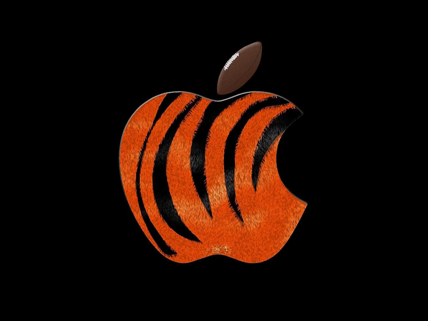 Wallpapers Windows Xp Black X Cool Hd Tiger Skin On Apple Logo ...
