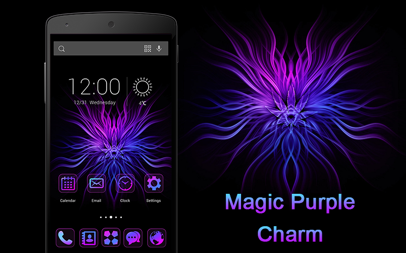 Magic Purple Charm Theme - Android Apps on Google Play