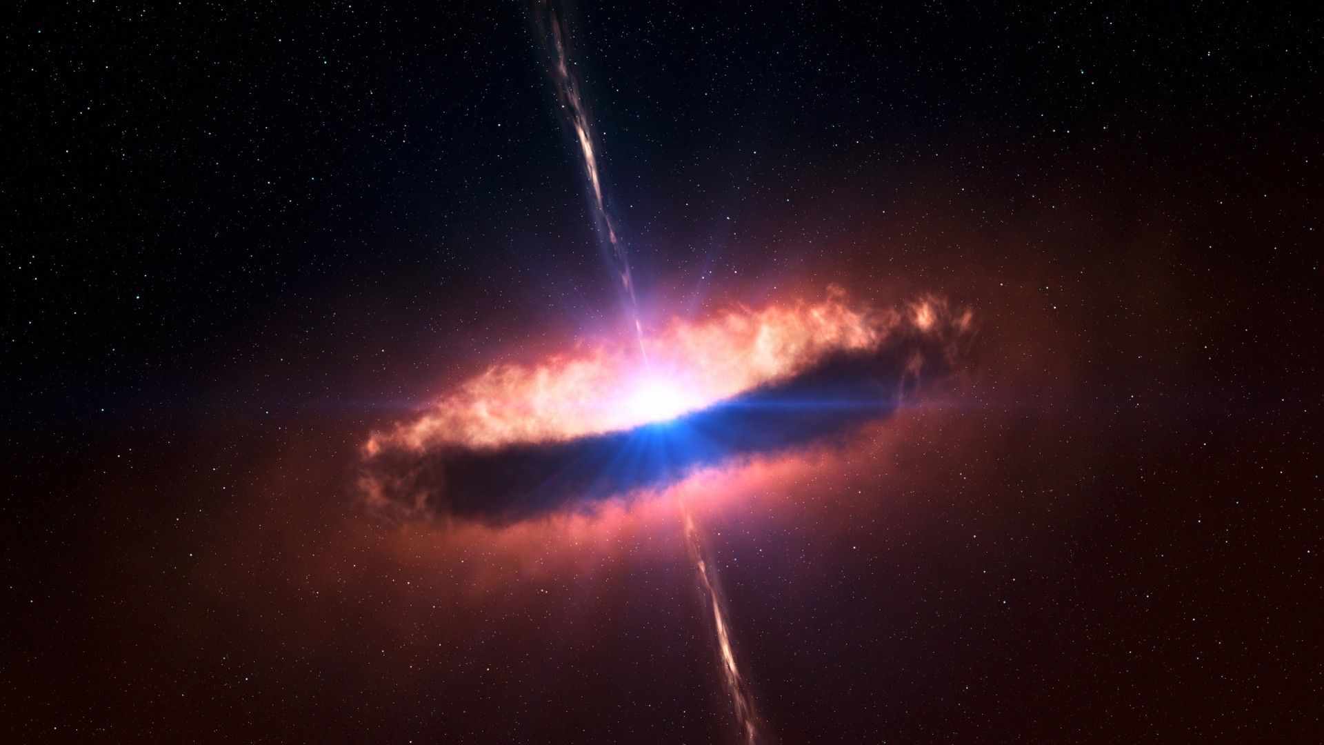 Quasar in deep space wallpapers and images - wallpapers, pictures ...