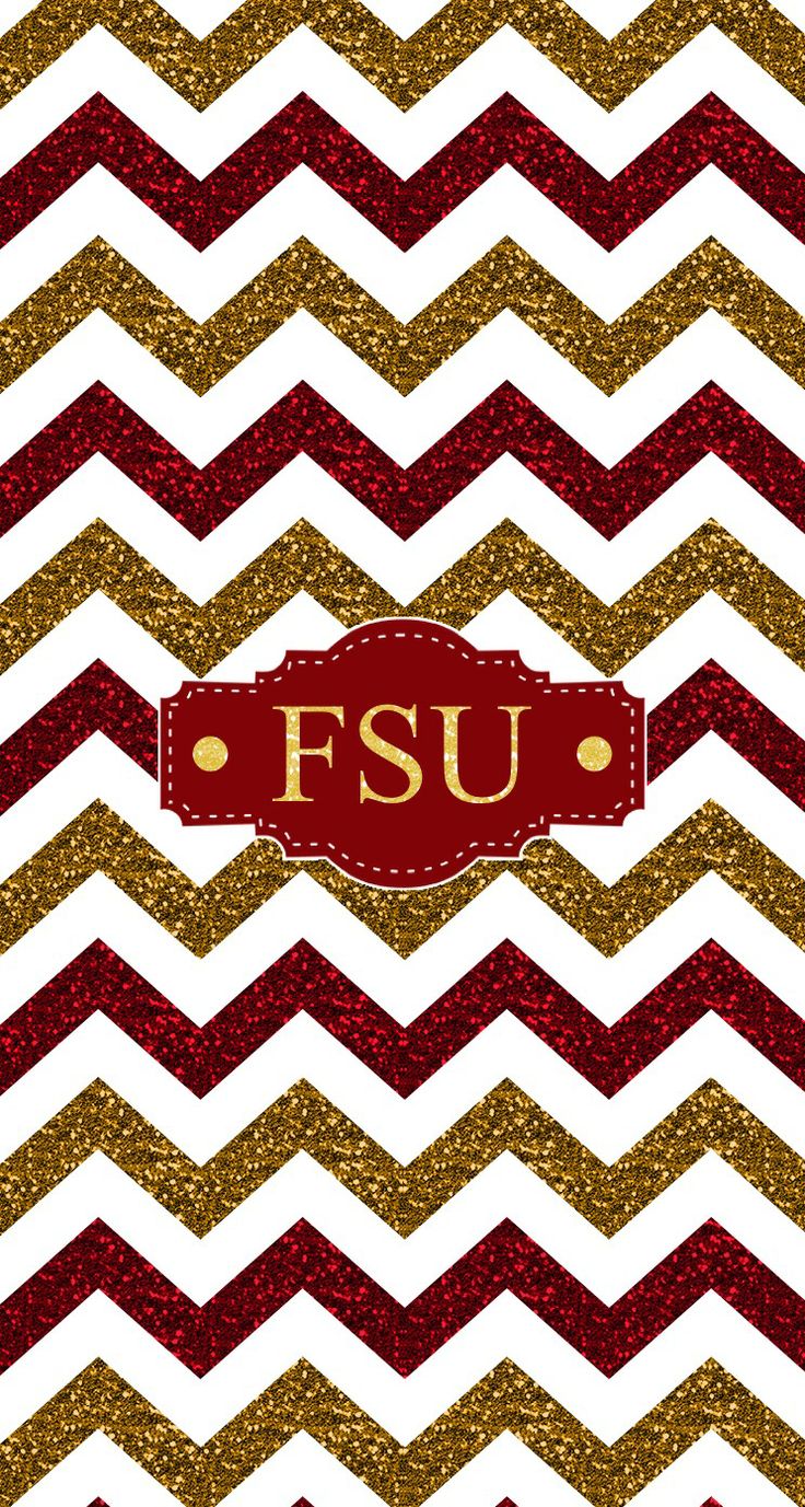 Florida State FSU glitter chevron monogram wallpaper. Made with