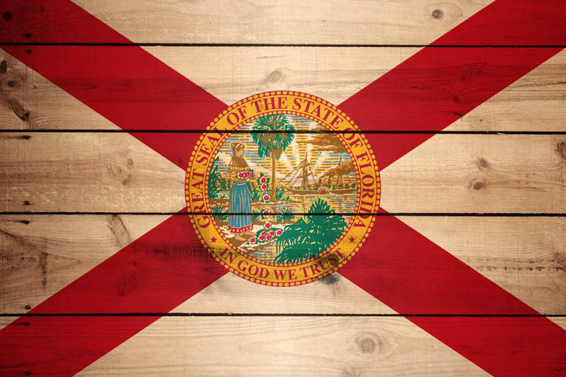 Flag of Florida - Wood Texture - Download it for free