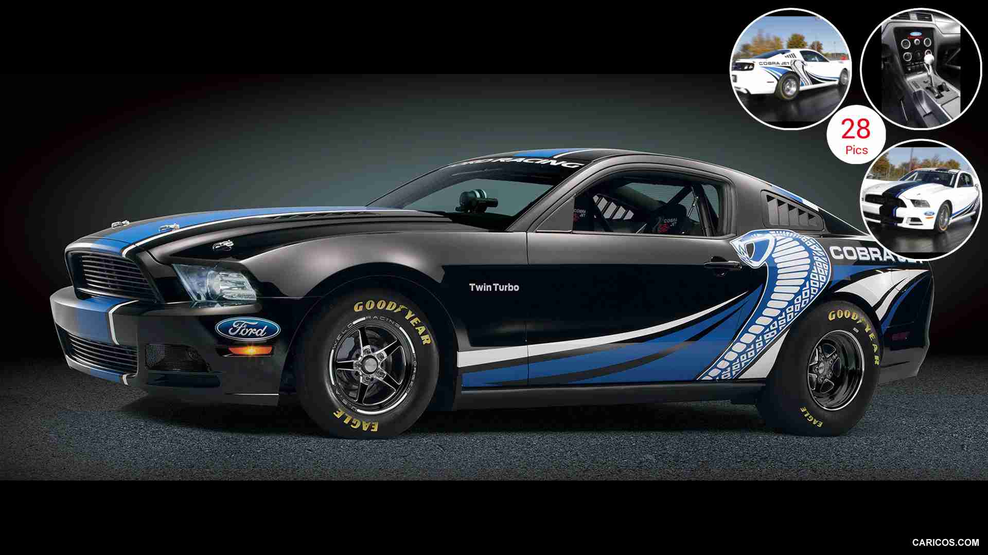 2012 Ford Mustang Cobra Jet Twin-Turbo Concept Black - Side | HD ...