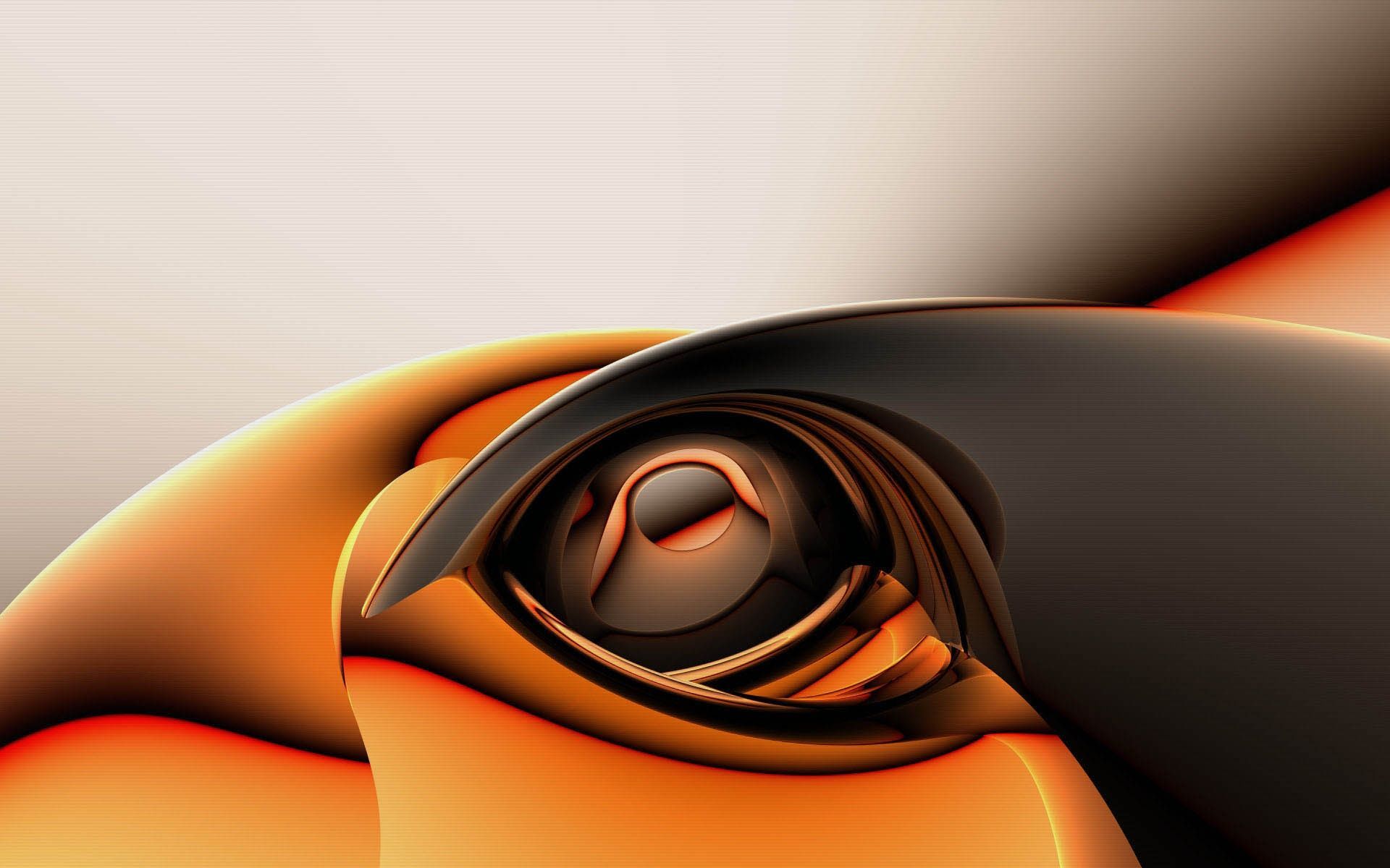 Abstract Creation In Orange And Black Wallpapers HD