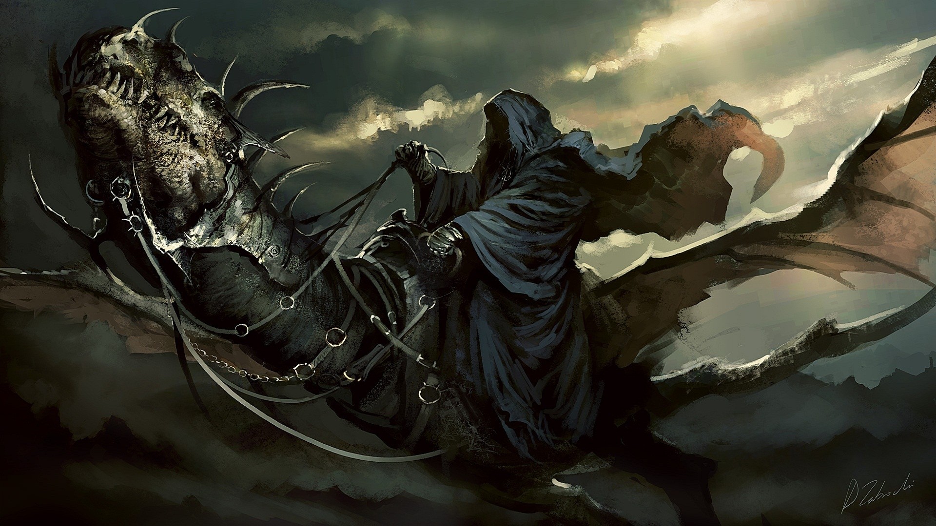 Death Riding Dragon | Cool Wallpapers