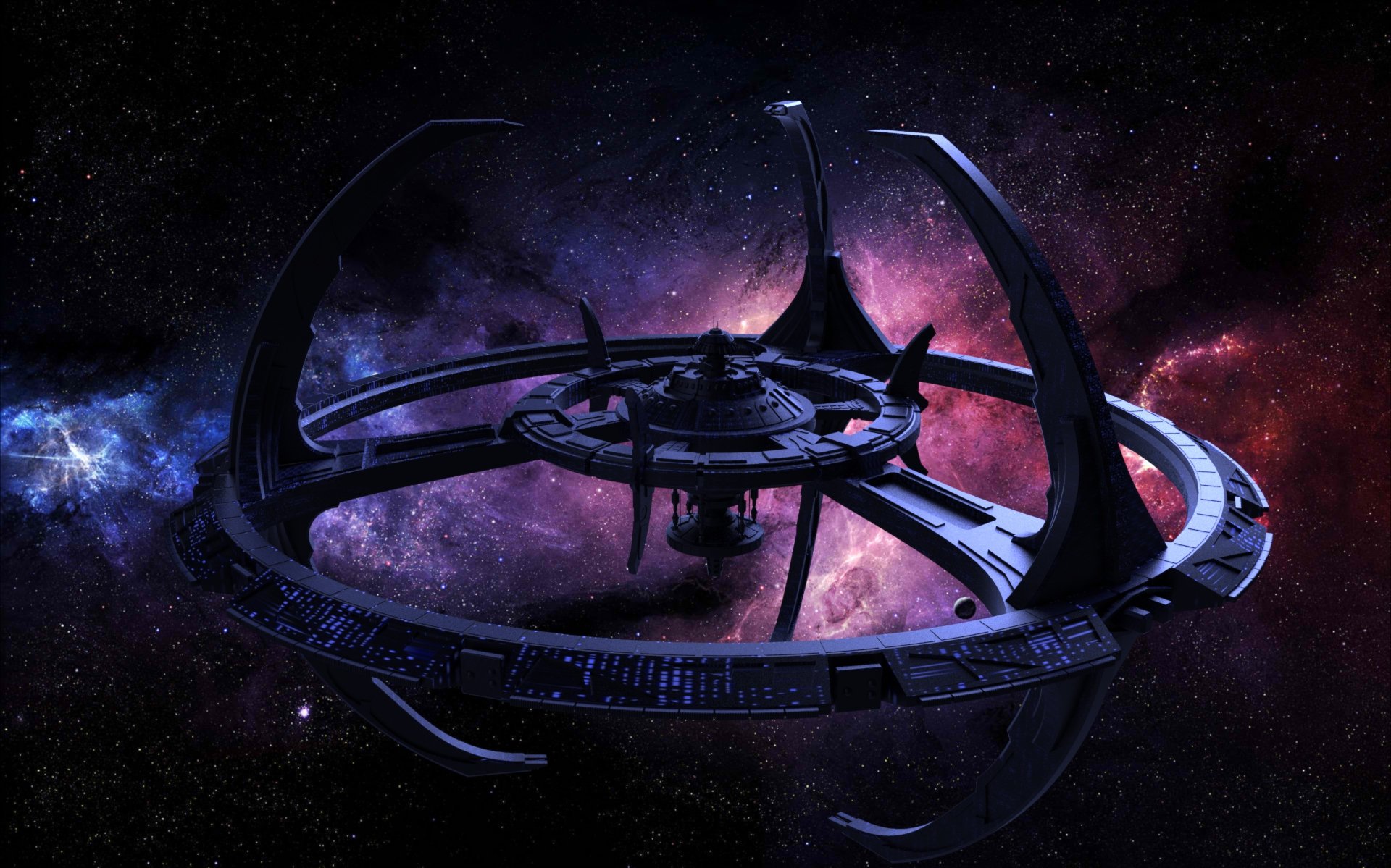 DEEP SPACE NINE Star Trek futuristic television sci-fi spaceship ...