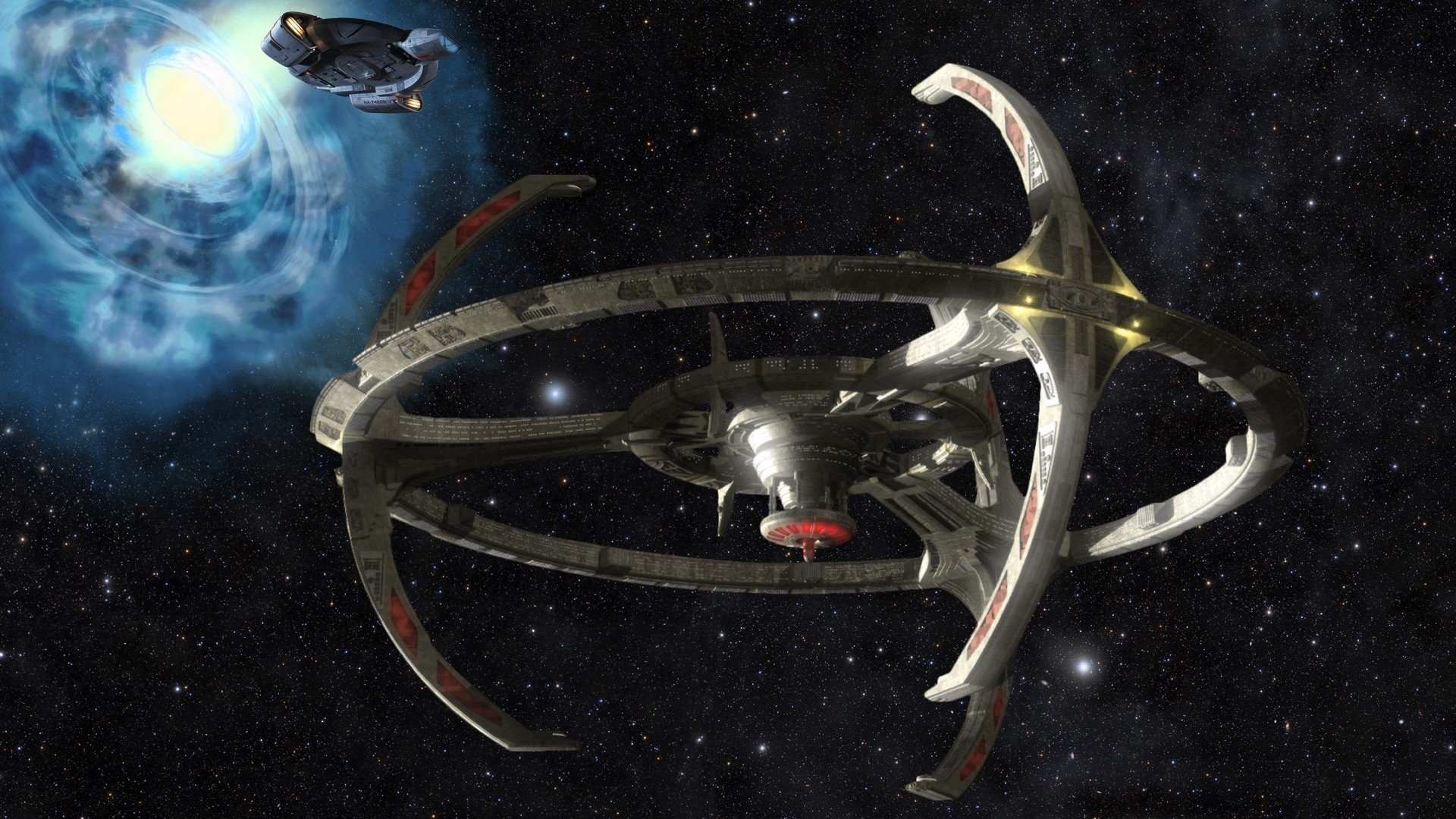 DEEP SPACE NINE Star Trek futuristic television sci fi spaceship
