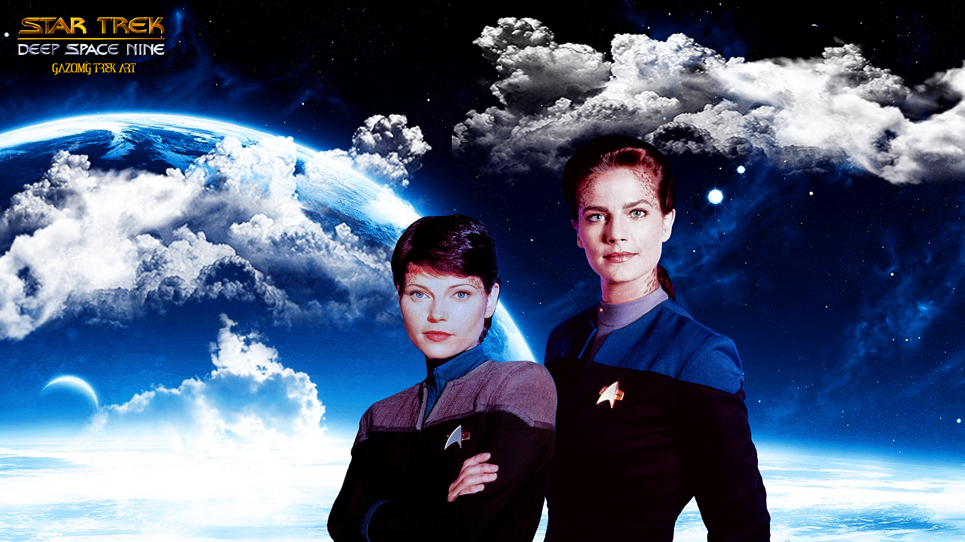 Jadzia and Ezri Dax Star Trek Deep Space Nine by gazomg on DeviantArt