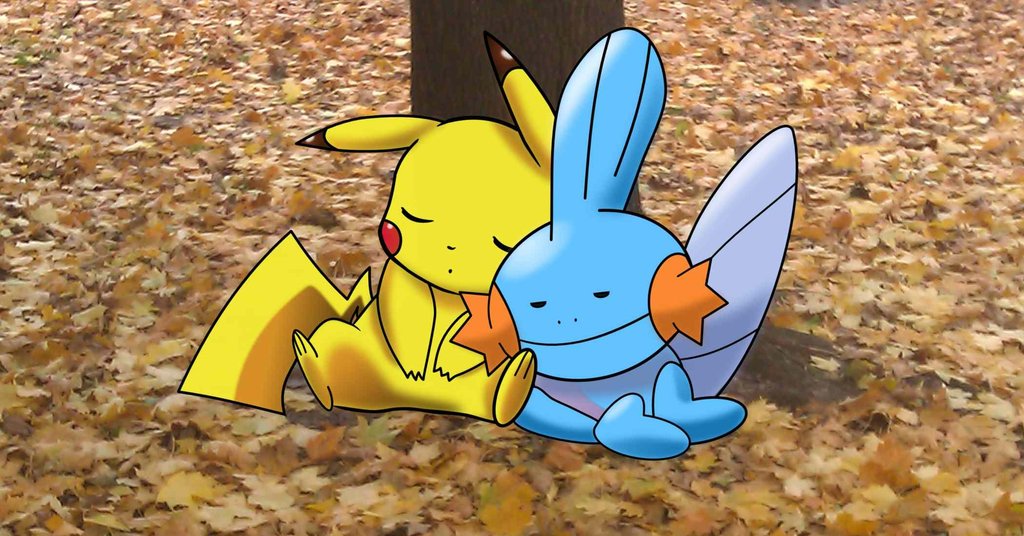 Pikachu and Mudkip - Afternoon Nap by JackSpade2012 on DeviantArt