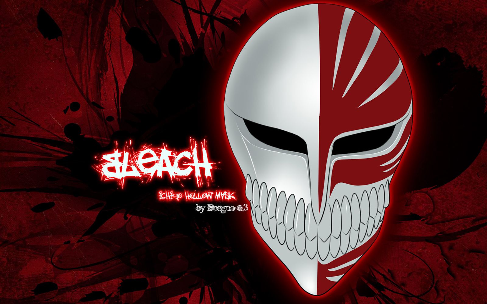 Bleach Anime: Red Hollow Mask Bleach Wallpaper