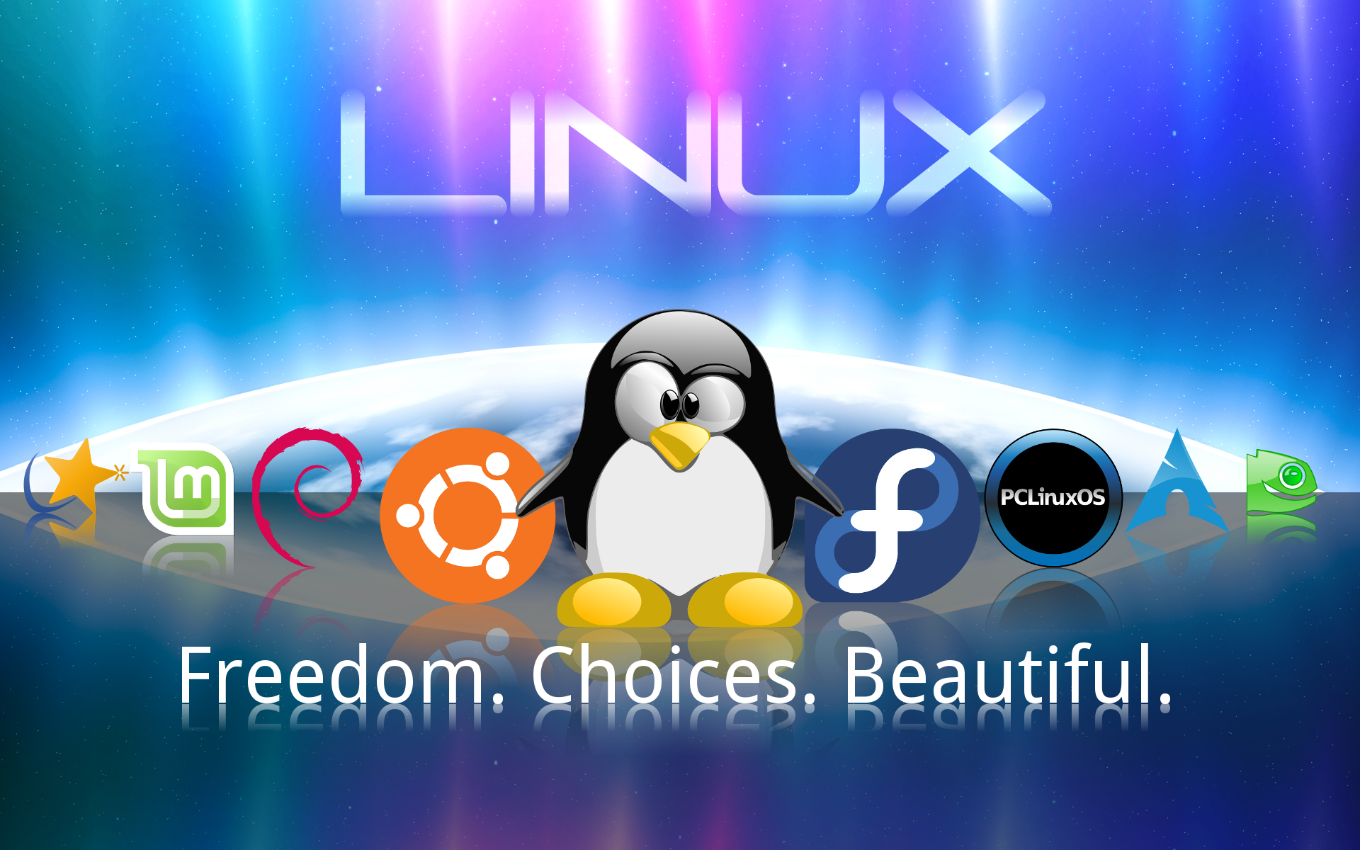 Free linux wallpaper widescreen 1920x1200 - Libre Geek