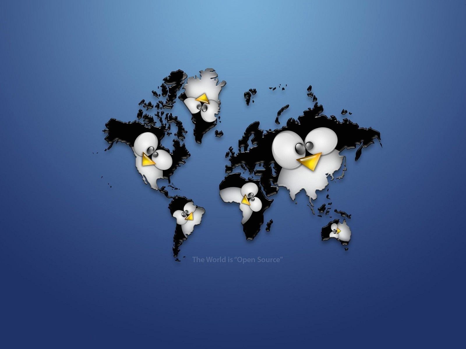 Wallpaper The World Is Open Source Linux - 1600 x 1200 - Operating ...