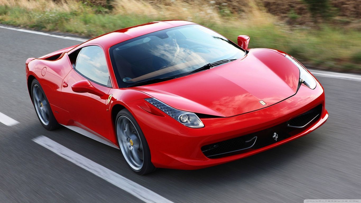 Red Ferrari 458 Italia HD desktop wallpaper : Widescreen : High ...