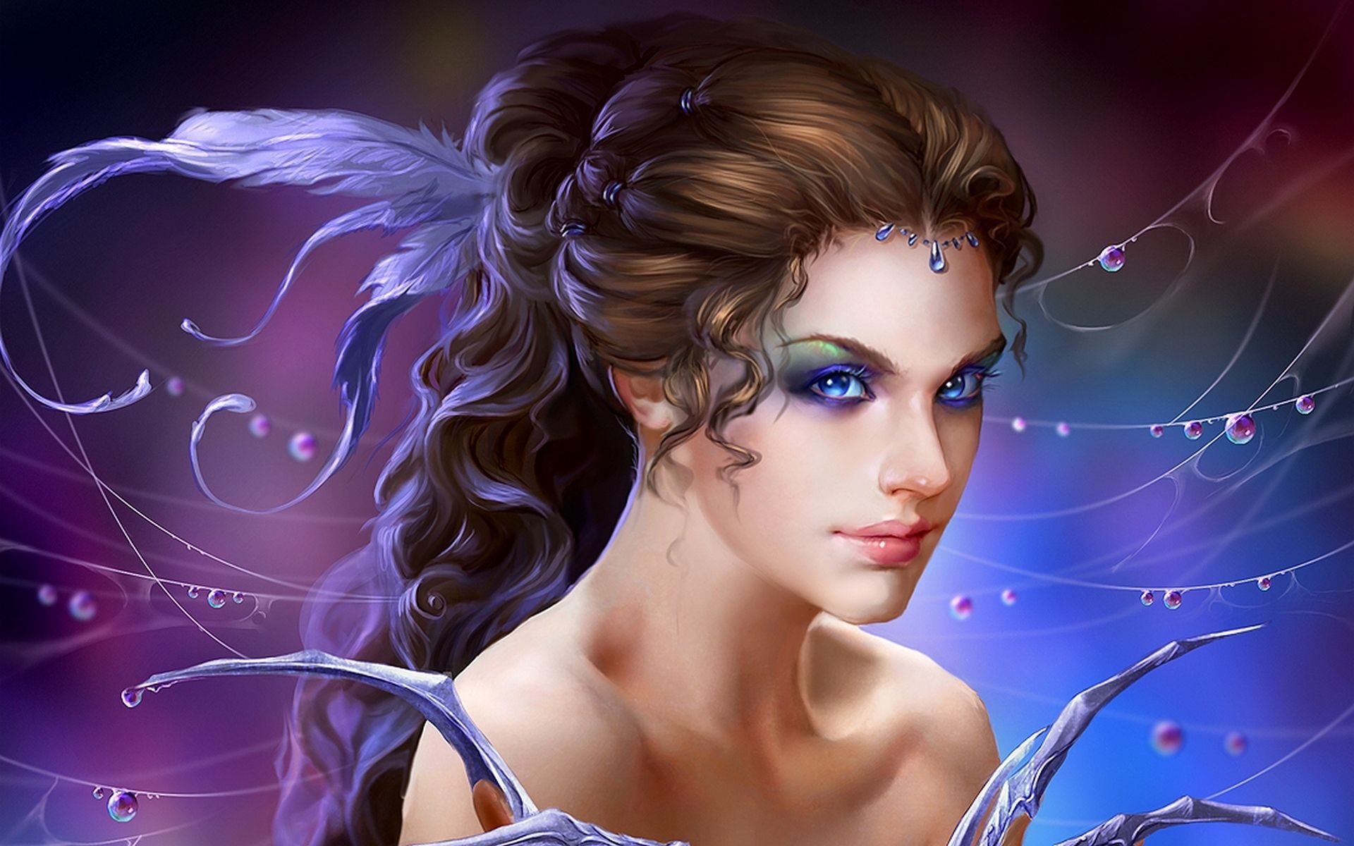 3D Fantasy Girl HD Backgrounds