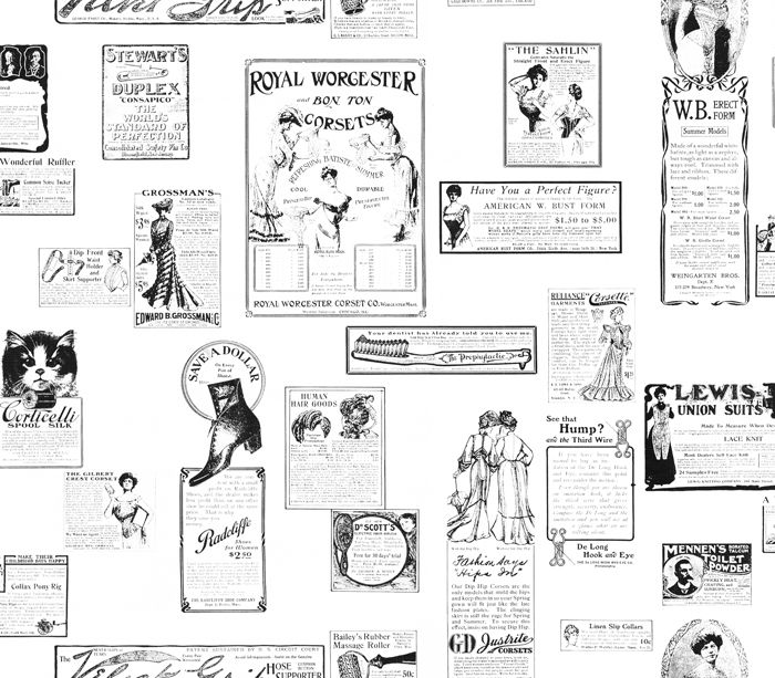 Als Antique Vintage Newspaper - Walls on Demand Print DIG 1926T