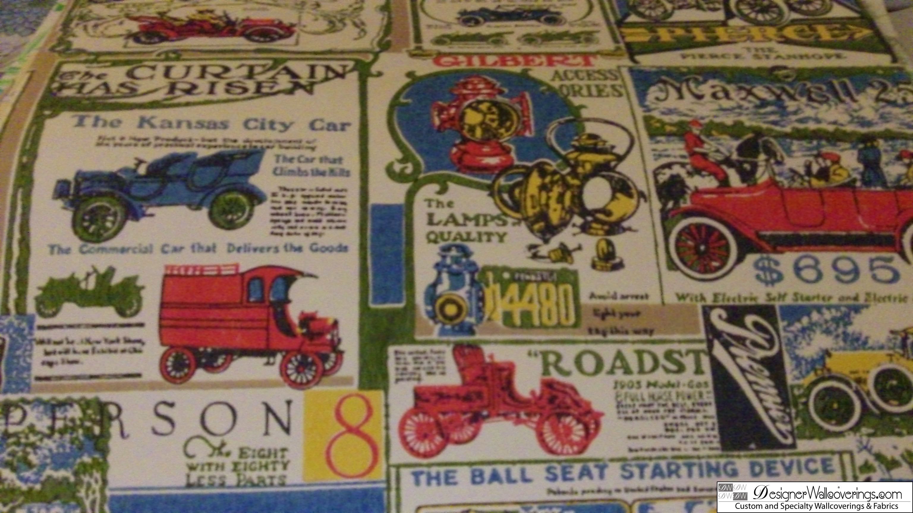 1920's Novelty Vintage Newspaper Ad Wallpaper [DIG-14004 ...